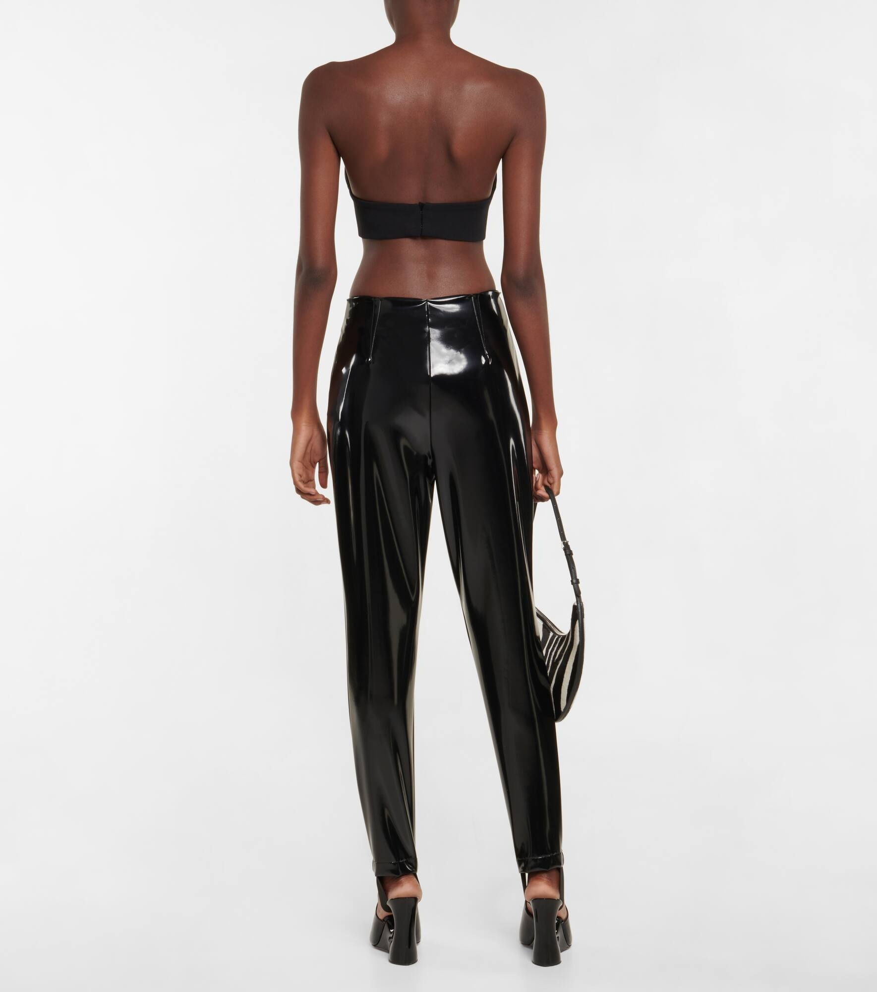 Faux leather pants - 3