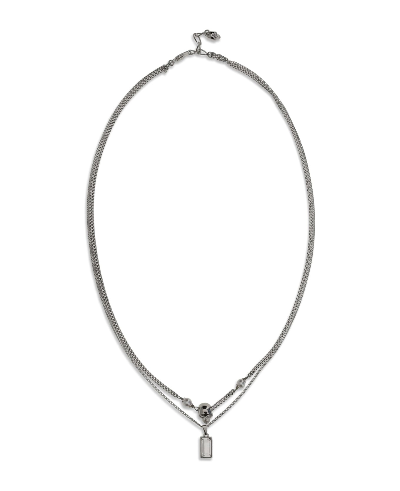 Skl & Pearl Necklace - 1