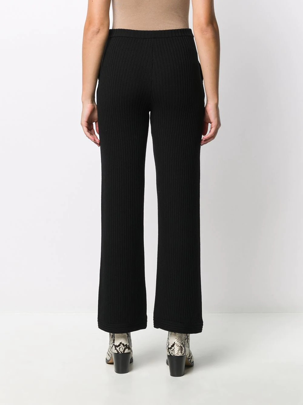 ribbed knit trousers - 4