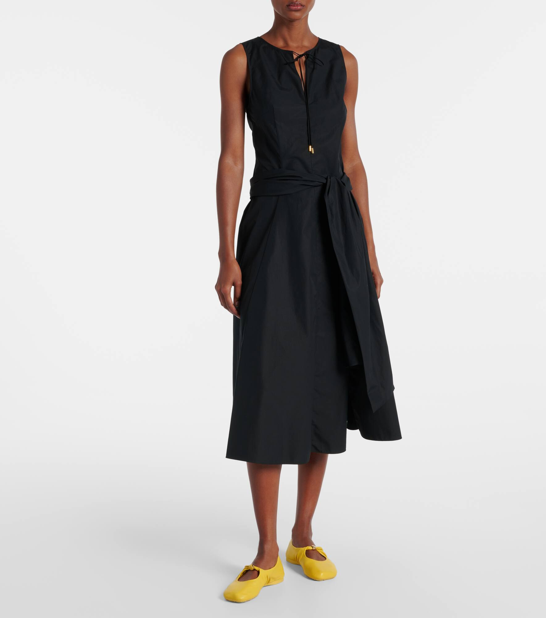 Cotton poplin wrap dress - 7