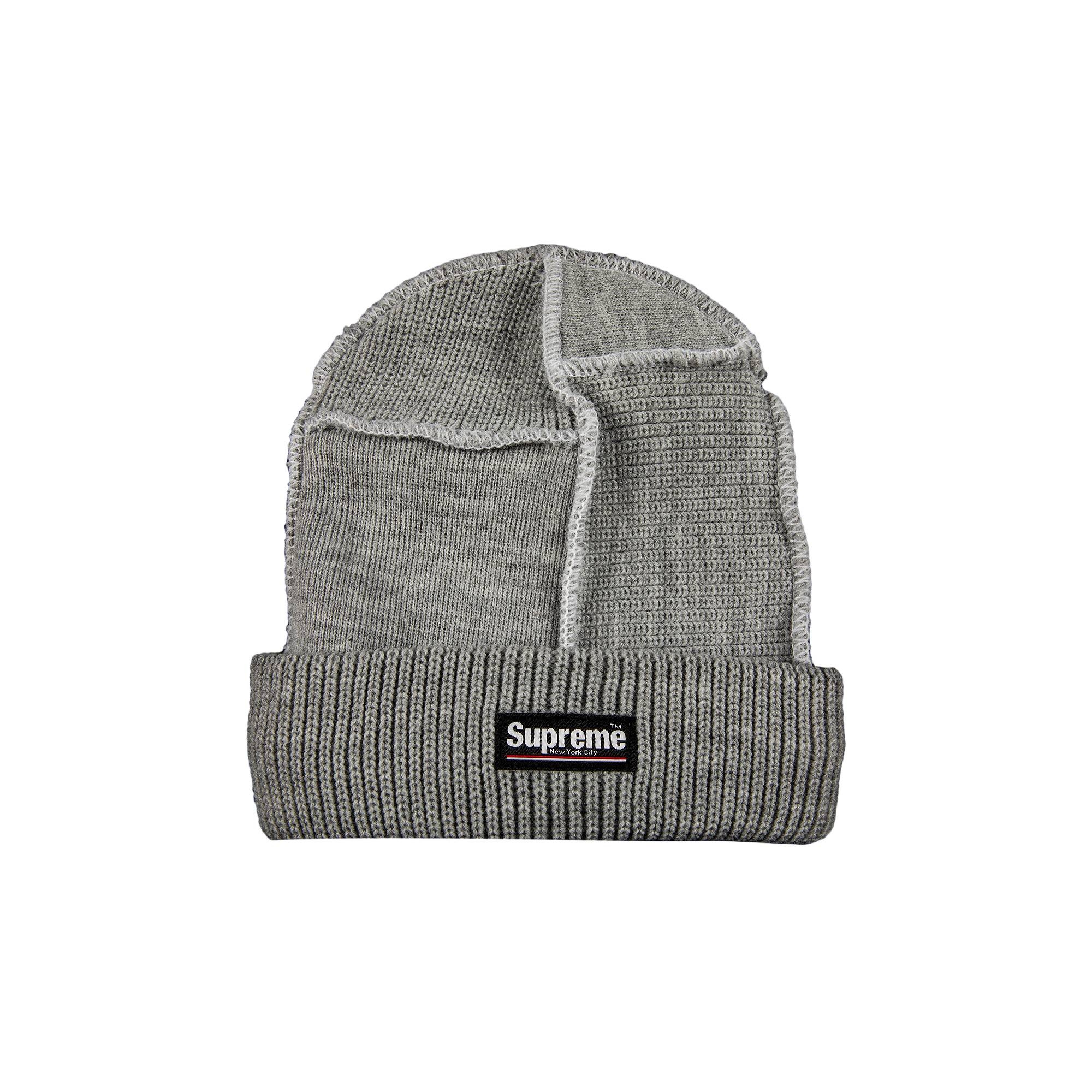 Supreme Paneled Seam Beanie 'Heather Grey' - 1