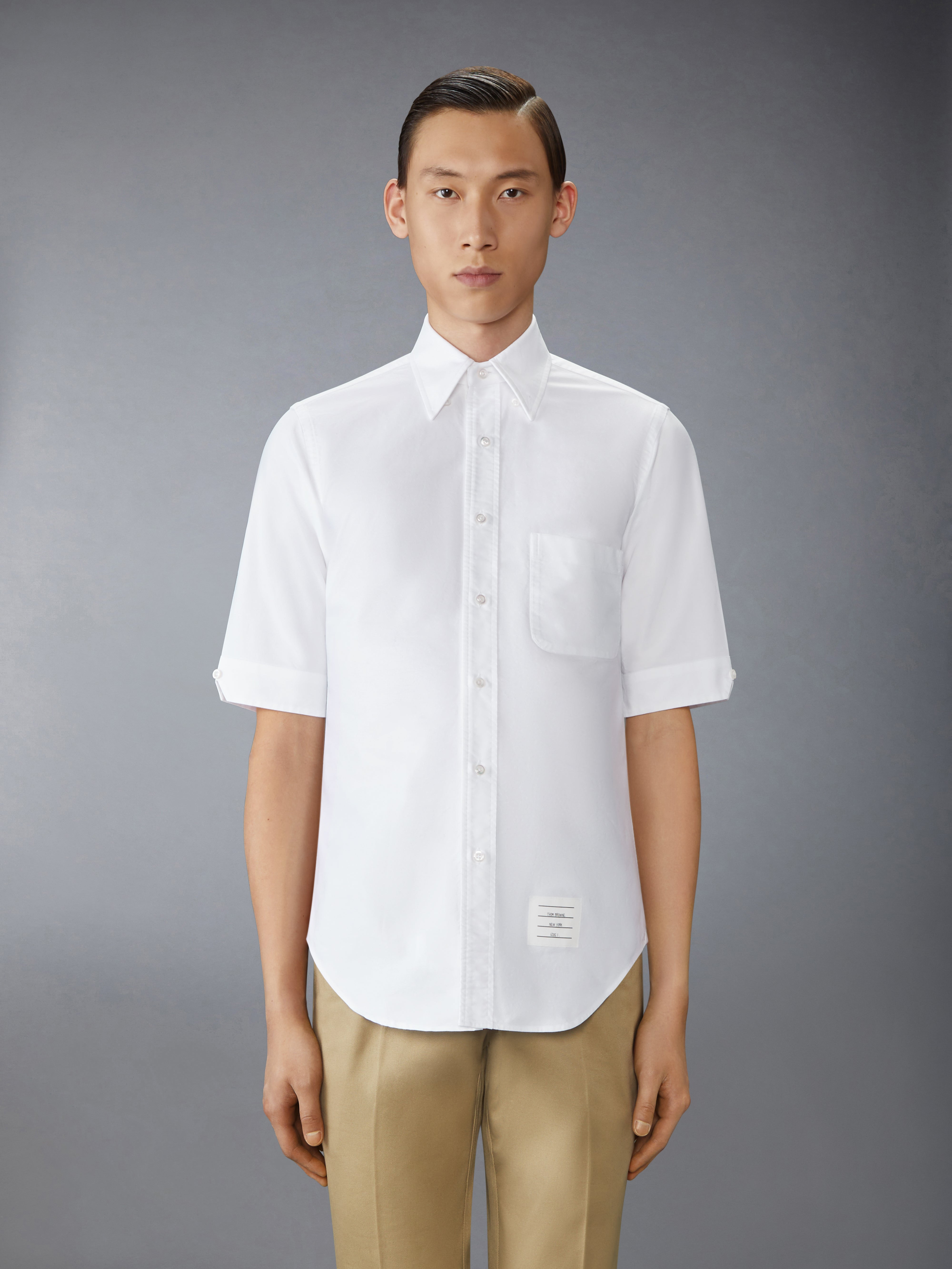 OXFORD RWB GROSGRAIN SHORT SLEEVE SHIRT - 4