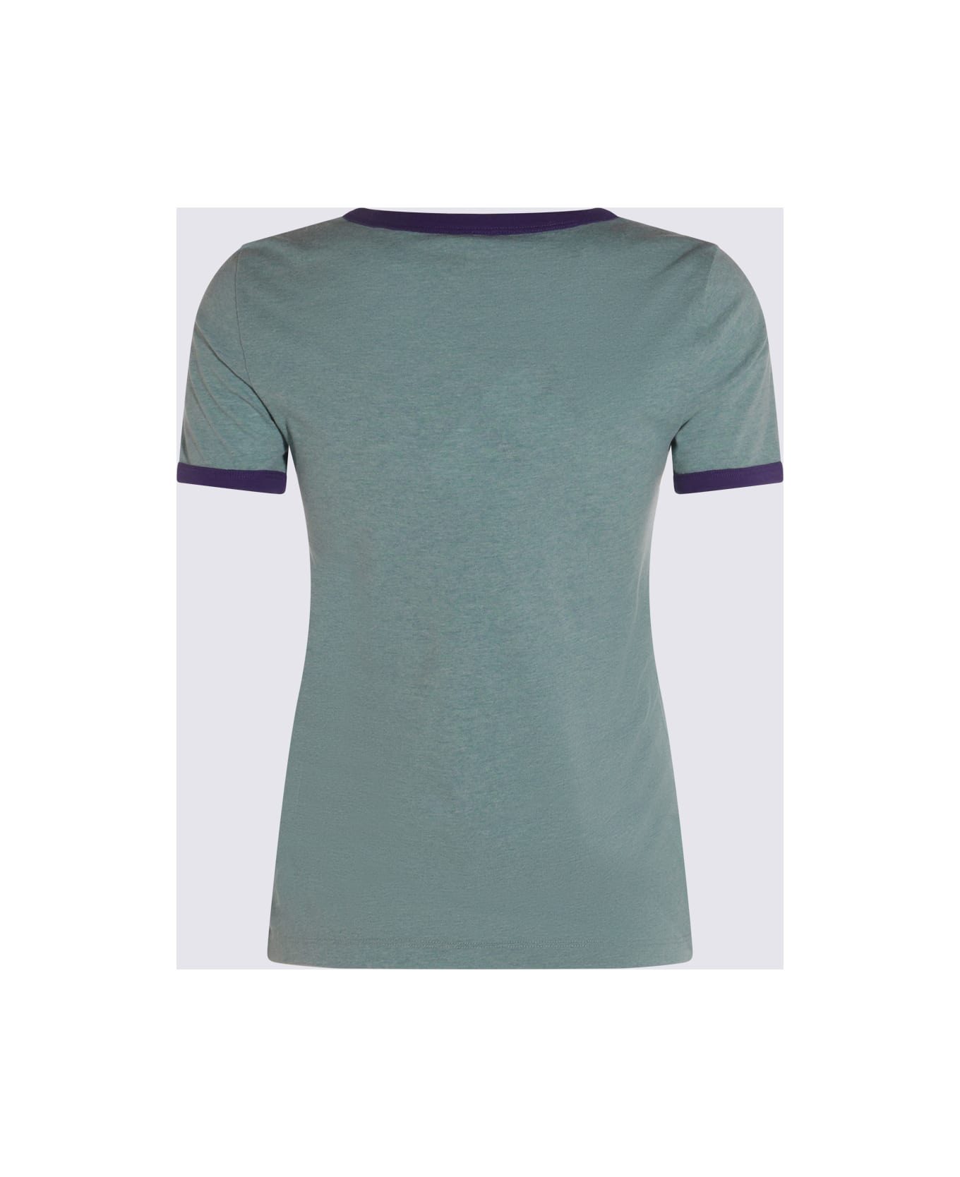 Green And Purple Cotton T-shirt - 2