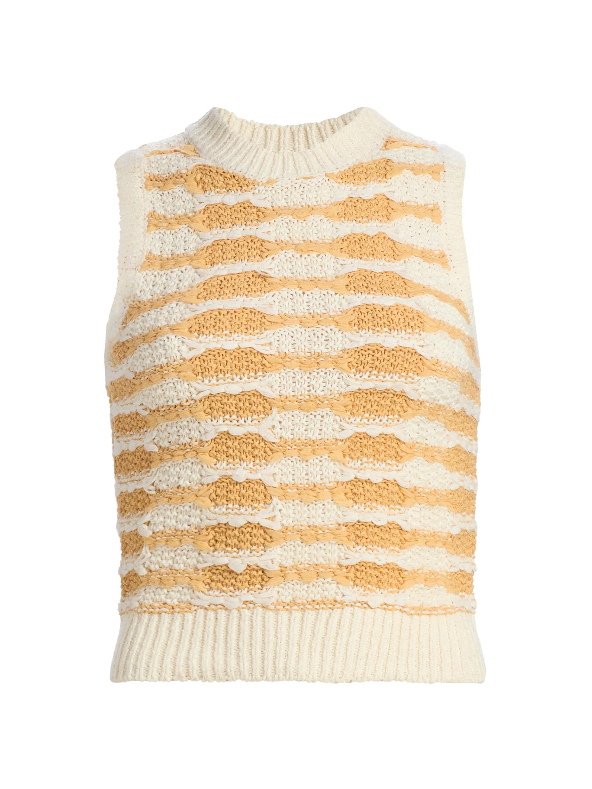 Women's Patrizia Striped Rib-Knit Top - Beach - 1