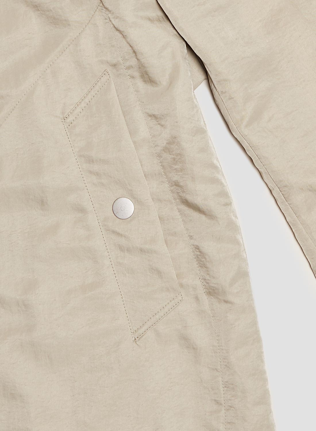 Nam Coat in Stone Nylon - 10