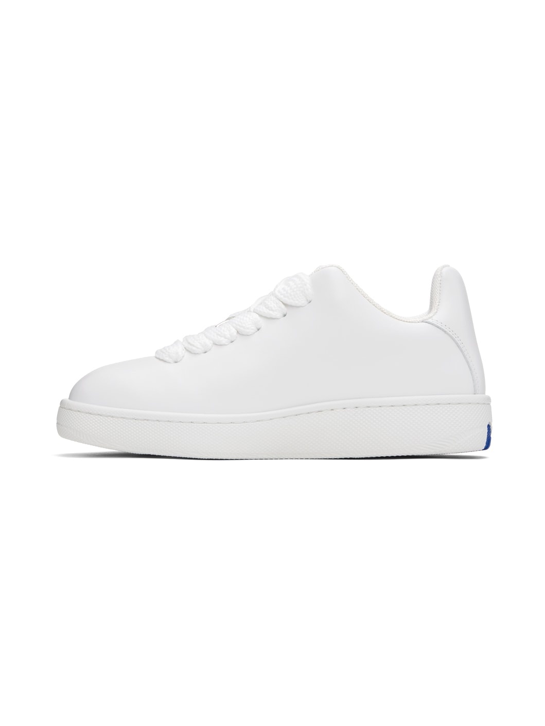 White Leather Box Sneakers - 3