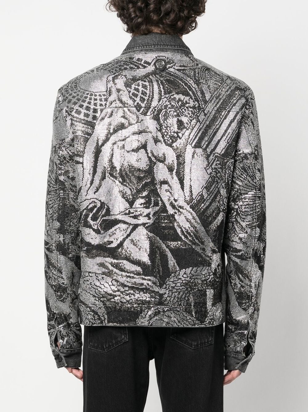crystal-embellished jacket - 4