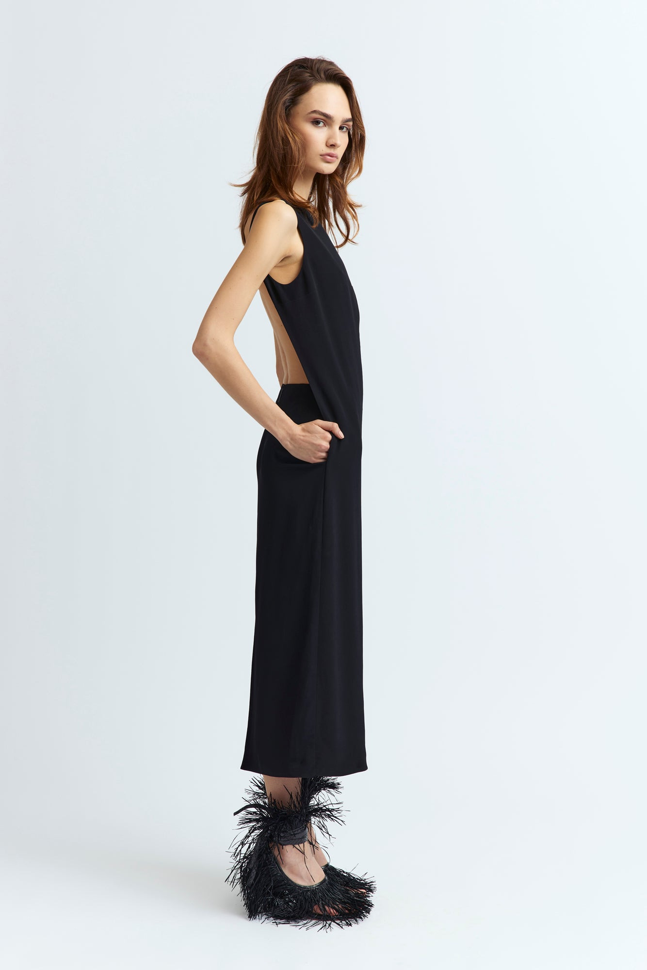 VELI DRESS IN CREPE - 4