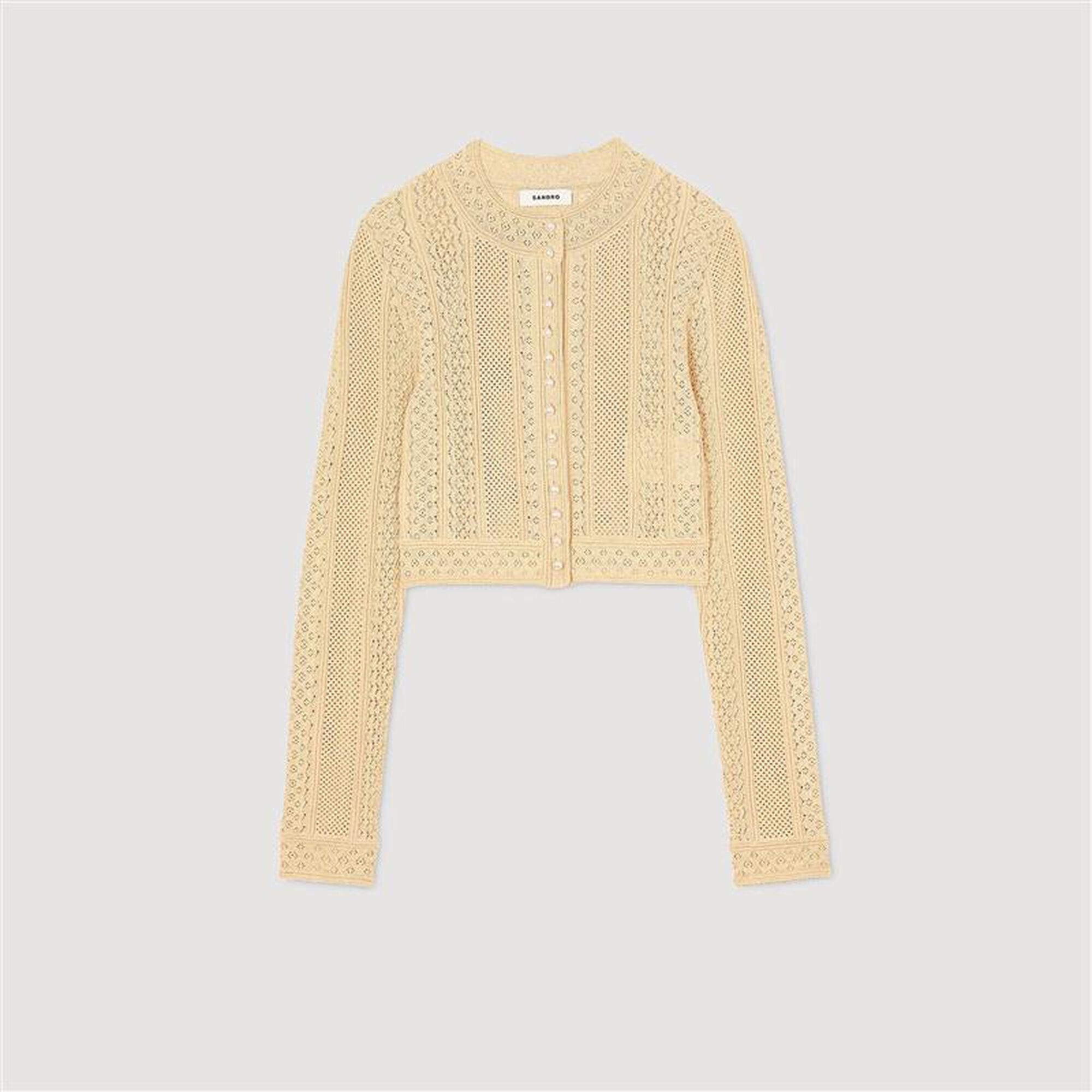 POINTELLE KNIT CARDIGAN - 6