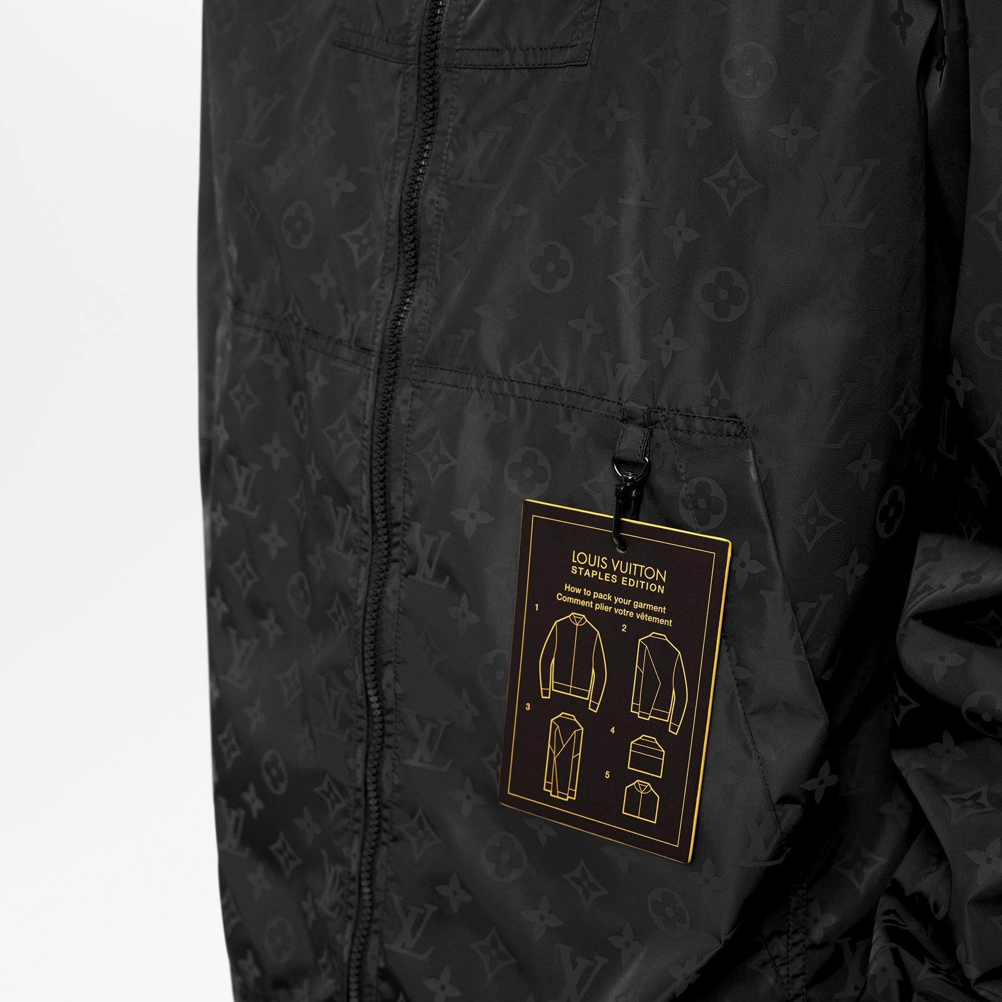 LOUIS VUITTON セーリングフラッグ柄 ナイロンジャケット Louis Vuitton Monogram Printed Leather Biker Jacket 1A4Z18– TC