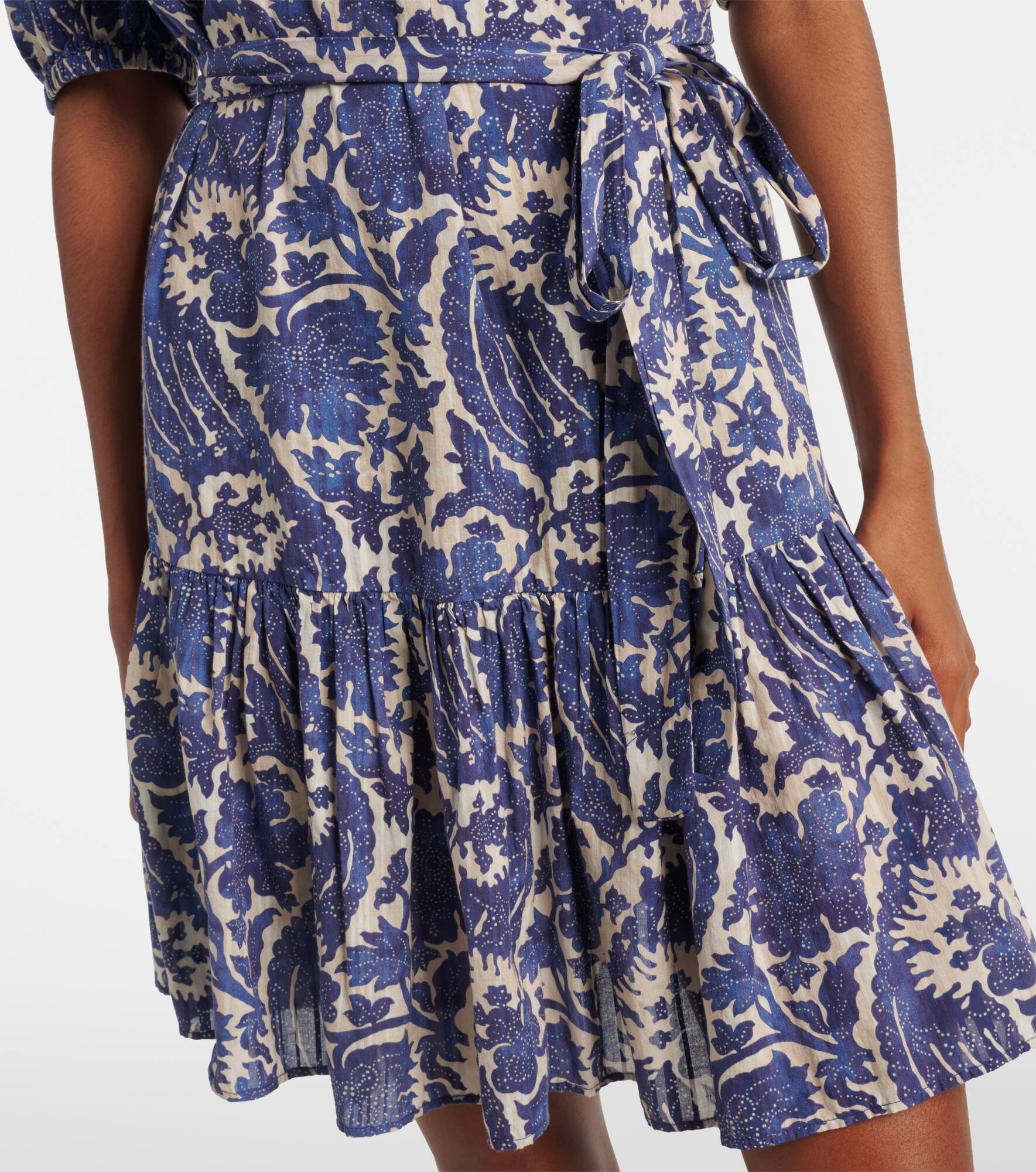 Rosalie printed cotton-blend minidress - 5