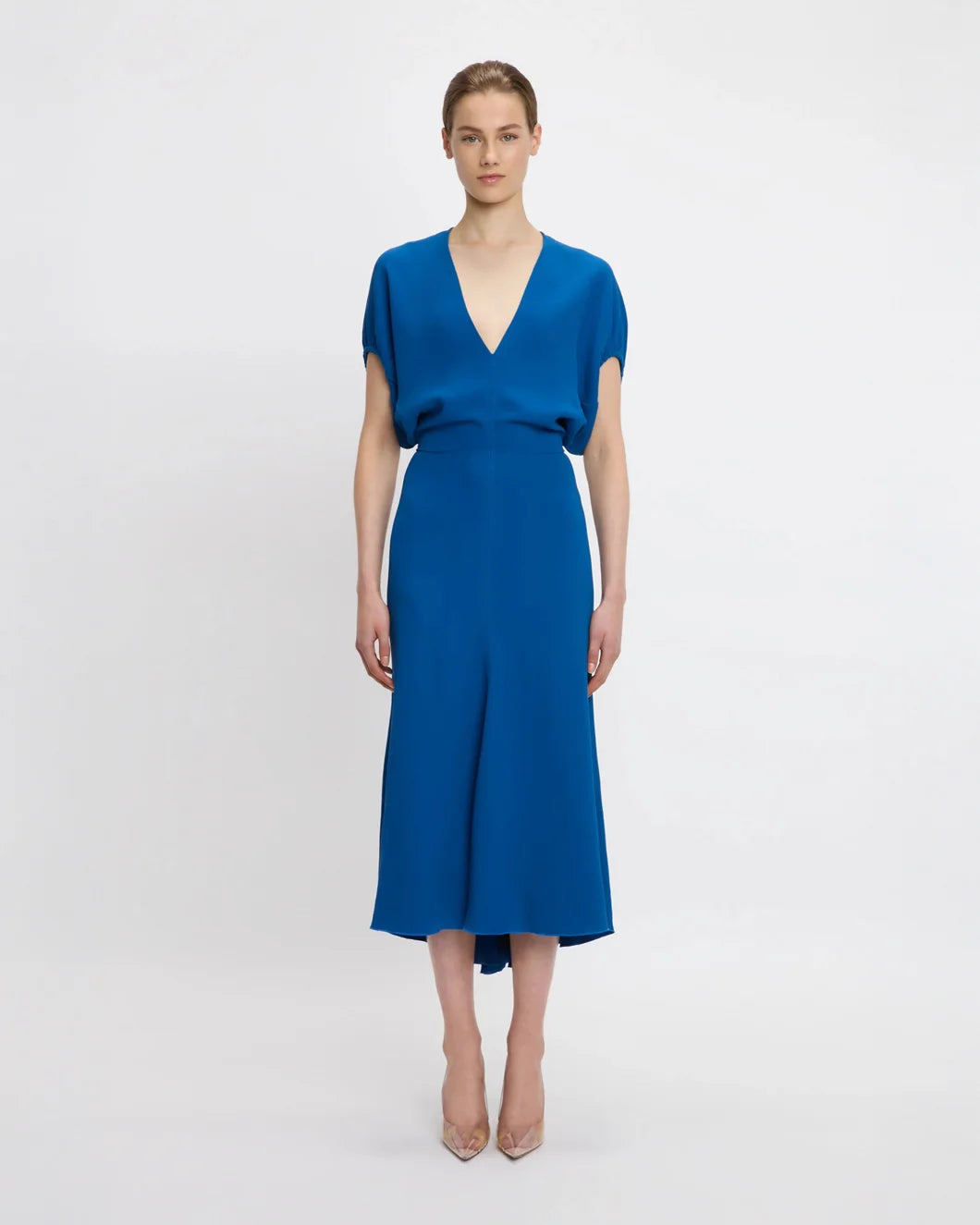 BLOUSON DETAIL MIDI DRESS - 2