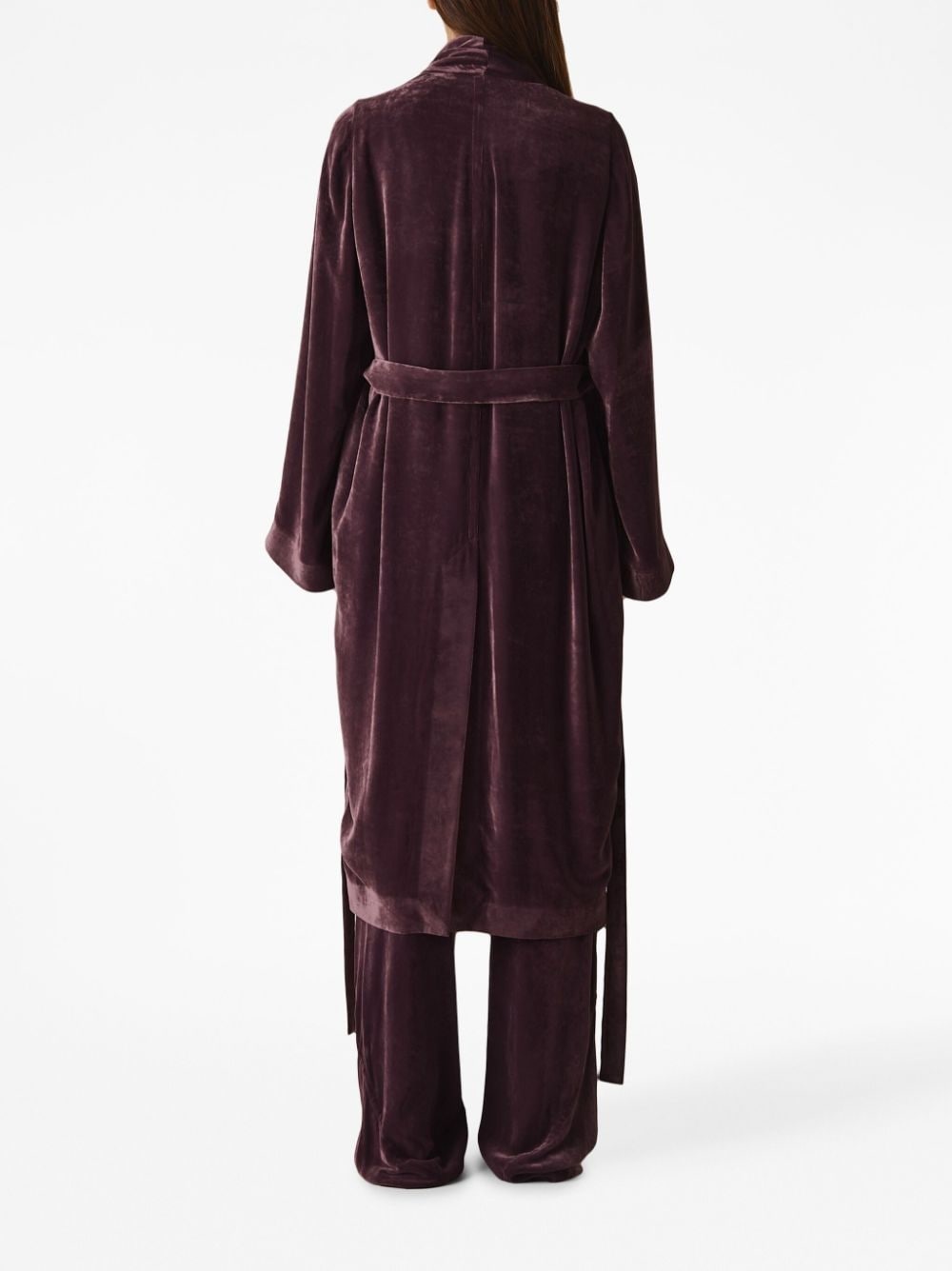 Dagger velvet-finish robe - 3