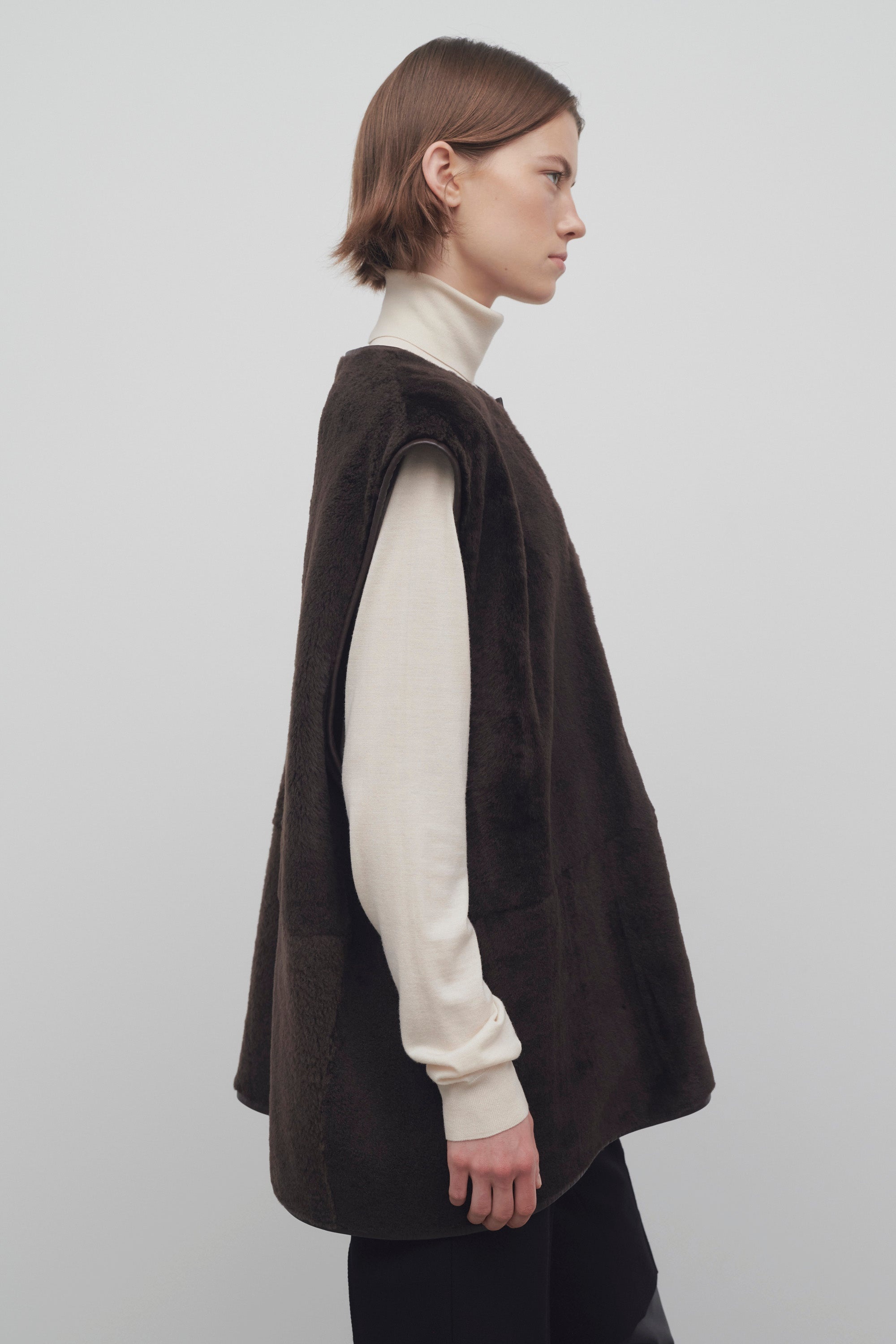 Andi Vest in Shearling - 4