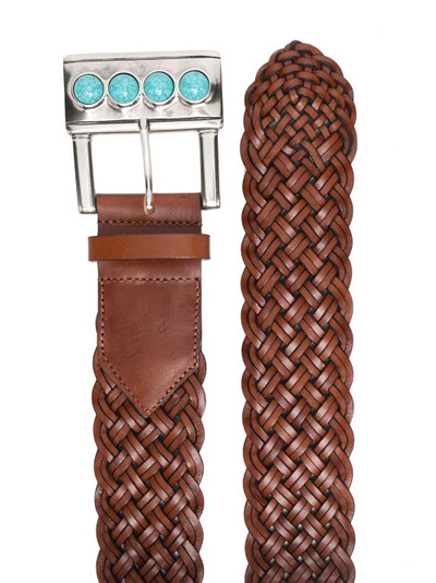 Etro woven leather belt outlook