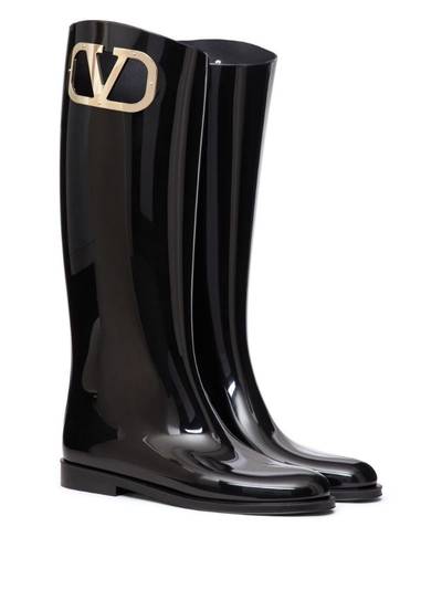 Valentino VLogo Type patent boots outlook