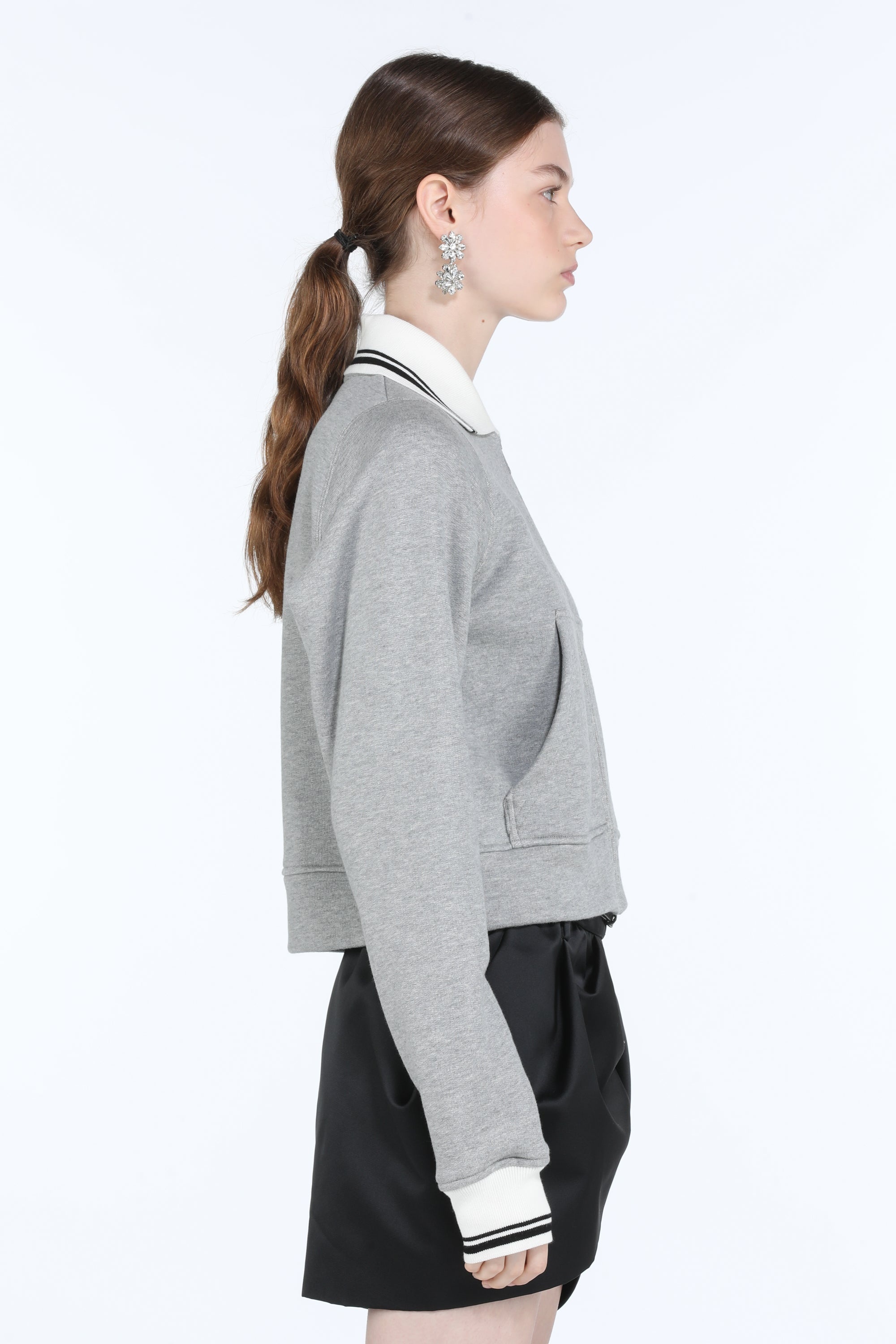CONTRAST-COLLAR COTTON JACKET - 3