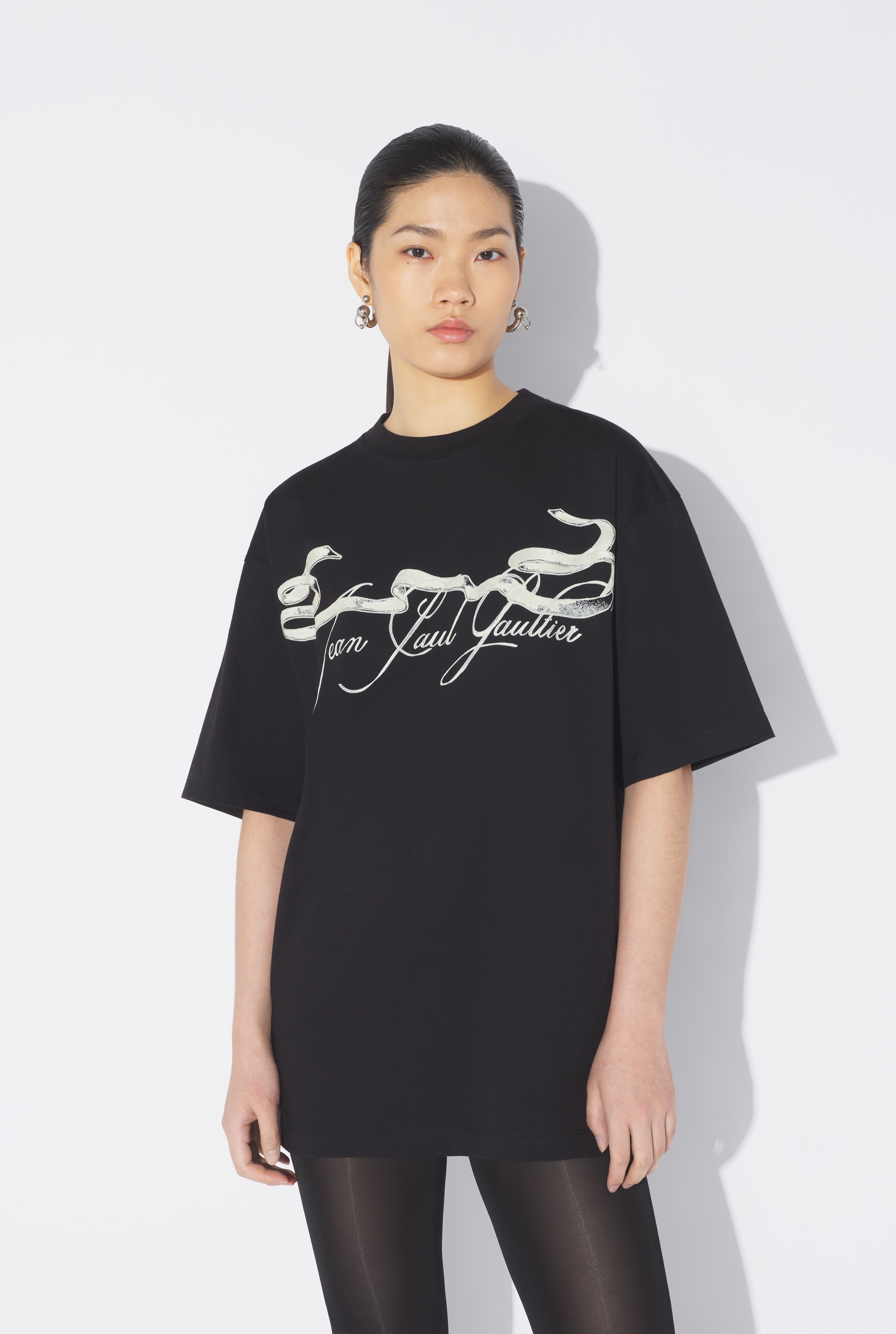 THE OVERSIZED BLACK “TATTOO RUBAN” T-SHIRT - 3