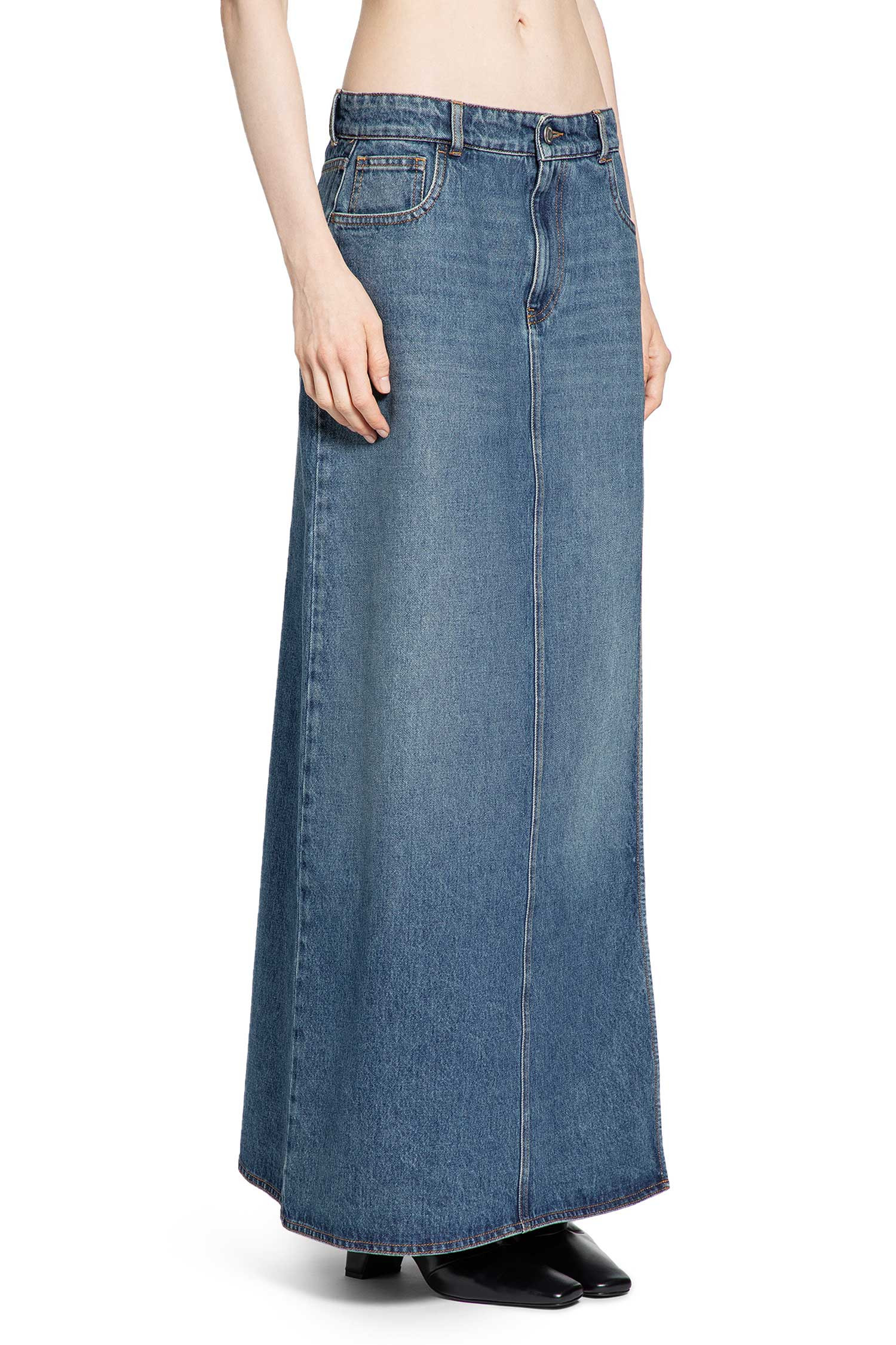 Garter Belt Denim Skirt - 2