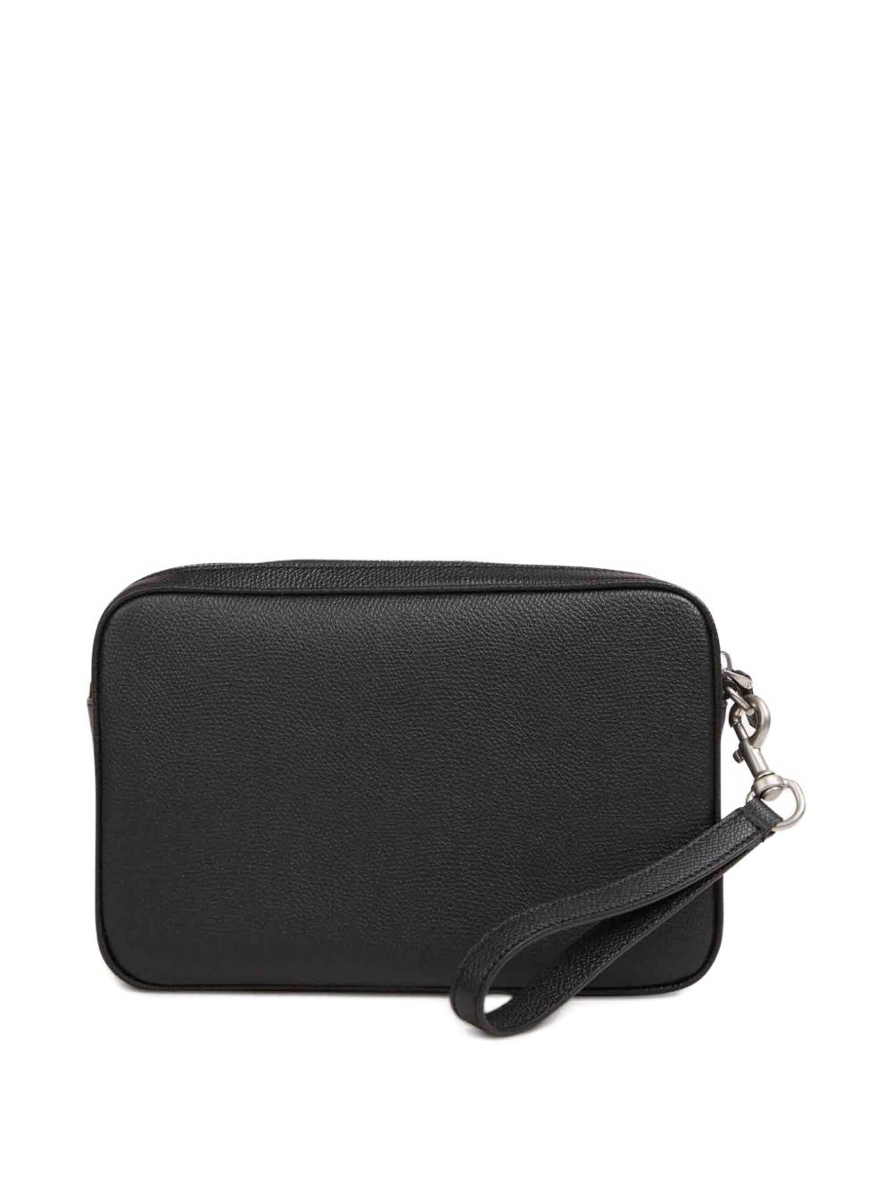logo zip-top clutch bag - 2