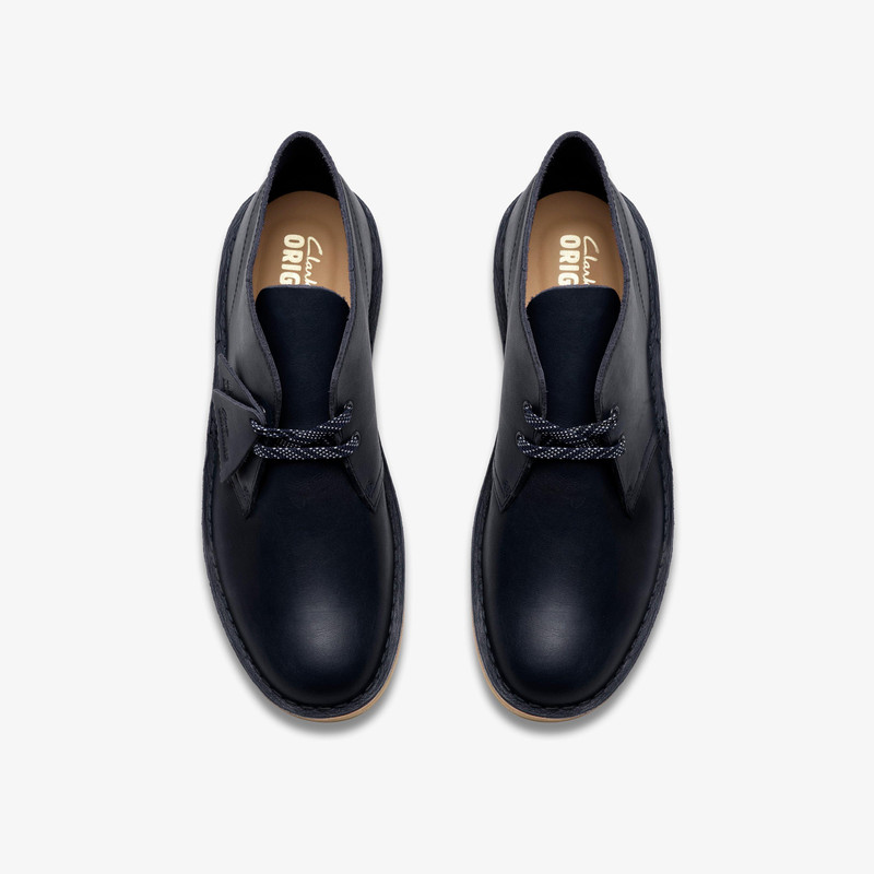 Desert Boot Navy Leather 7