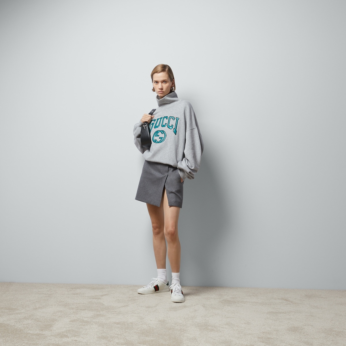 Jersey sweatshirt with embroidery - 2