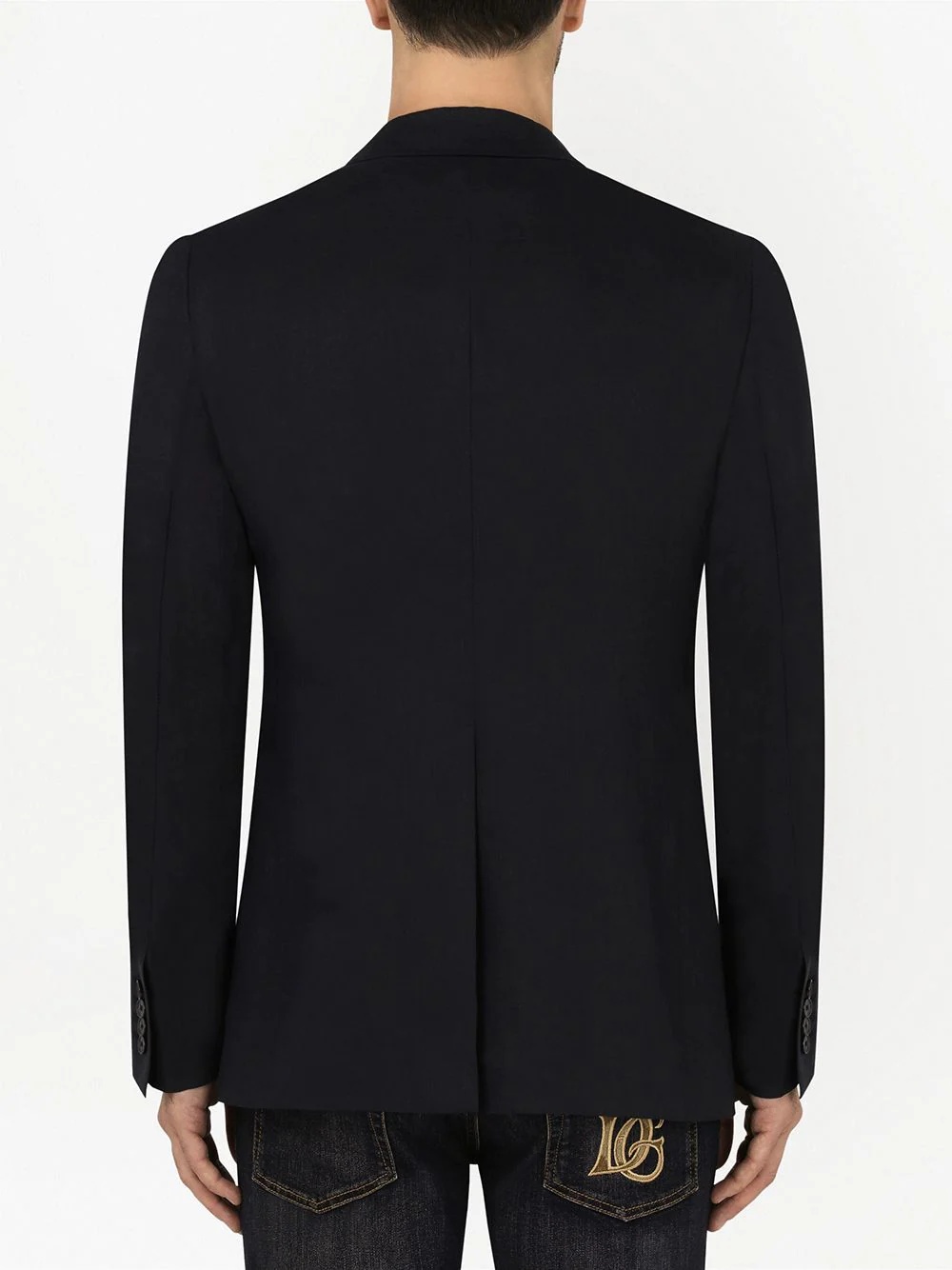 layered single-breasted blazer - 4