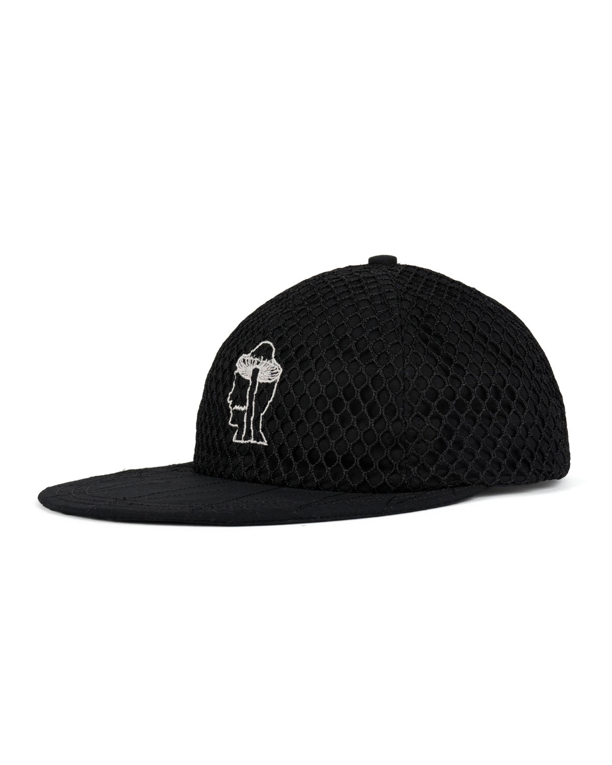 Brain Dead x Nation Fishing Co Long Bill Mesh Hat - Black - 3