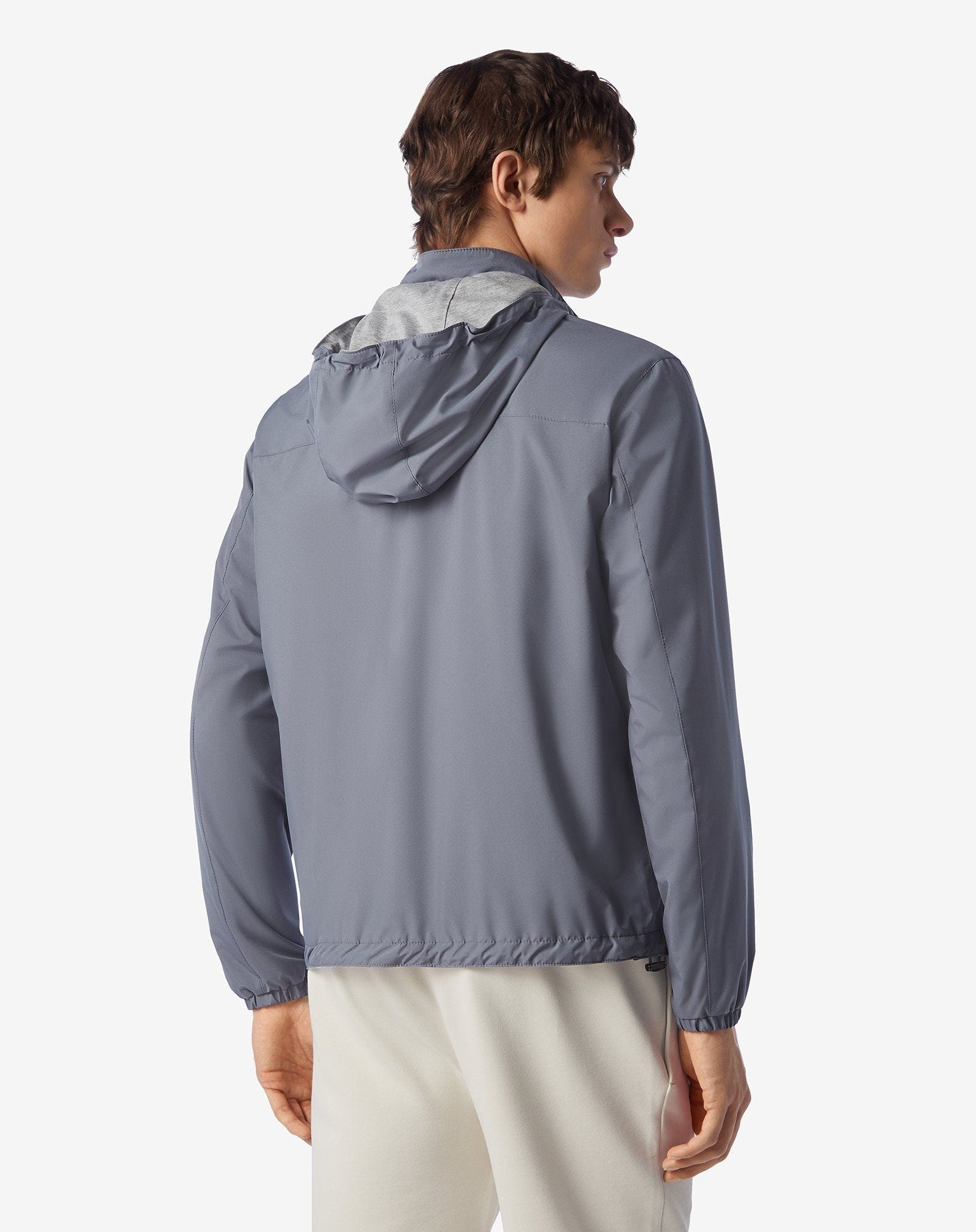 Sugar paper blue technical fabric reversible jacket - 4