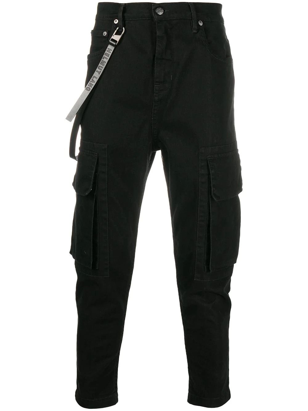 cropped cargo trousers  - 1