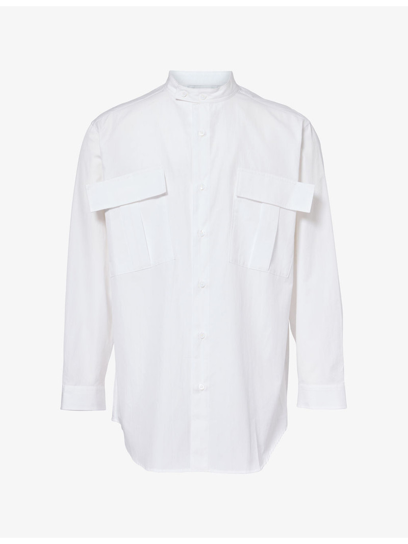 Flap-Pocket Relaxed-Fit Cotton Shirt 1
