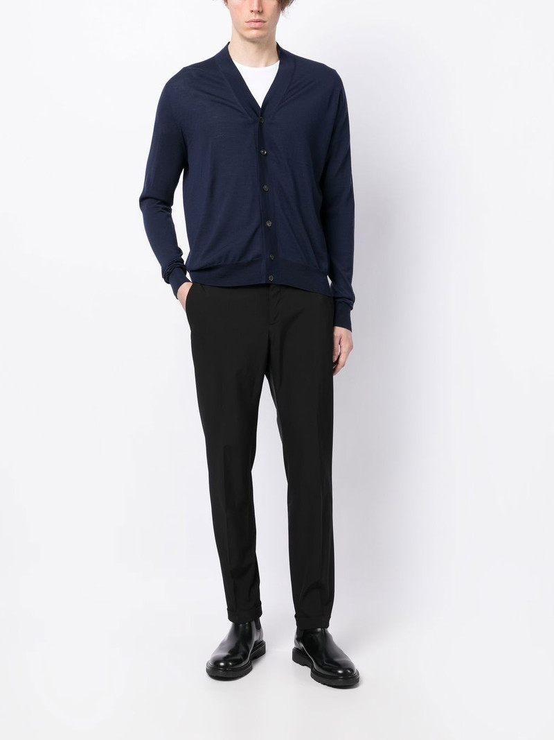 LARDINI button-up knitted cardigan outlook