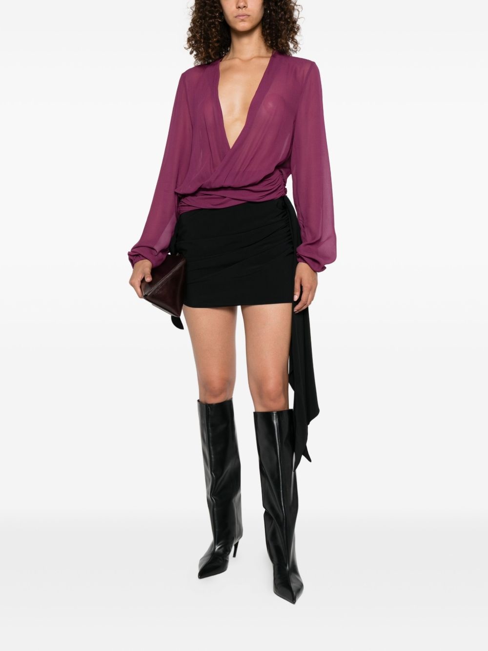 V-neck blouse - 2