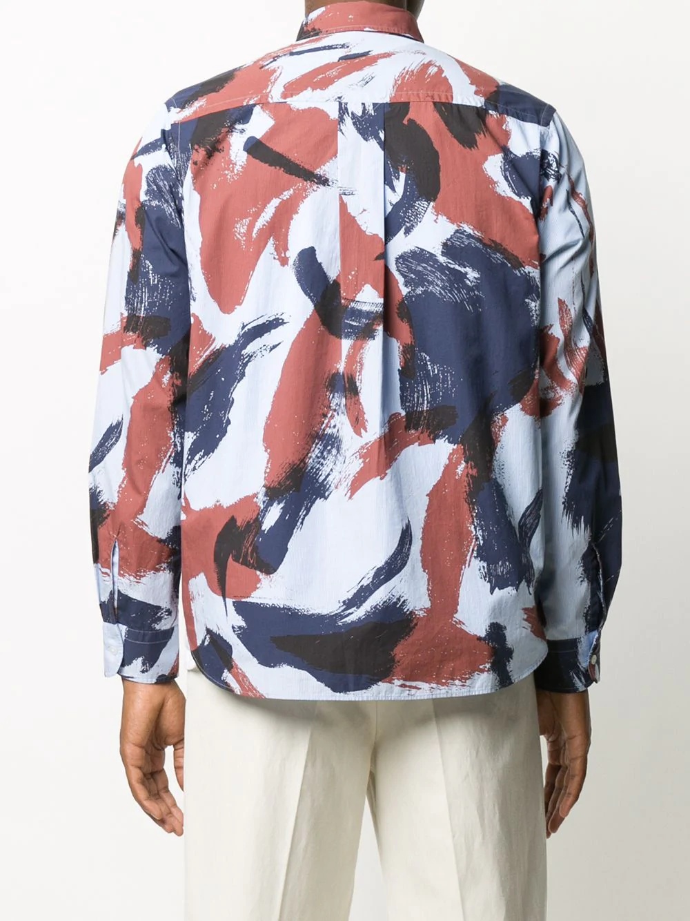 brushed camouflage print shirt - 4