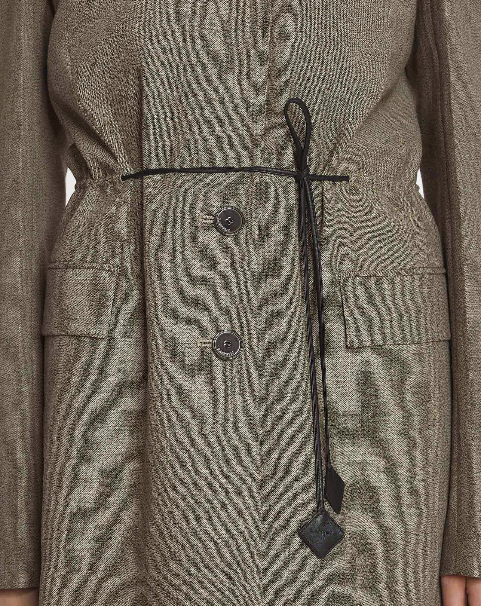BELTED WOOL JACKET - 5