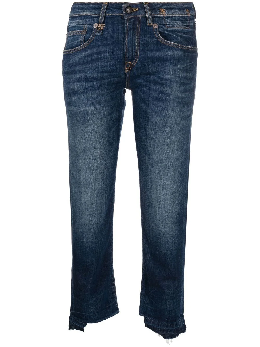 high-rise cropped jeans - 1