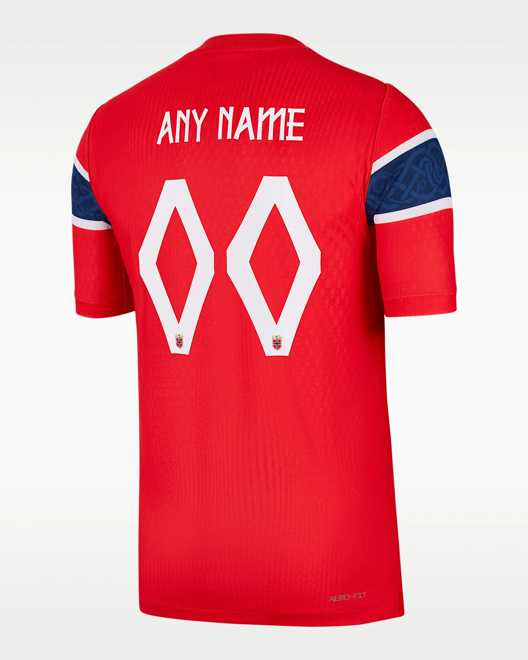 Norway 2026/27 Match Home Men's Nike Aero-FIT Soccer Authentic Custom Jersey By You - 1