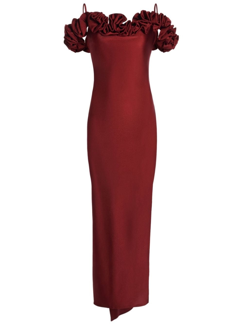ruffled midi dress - 1