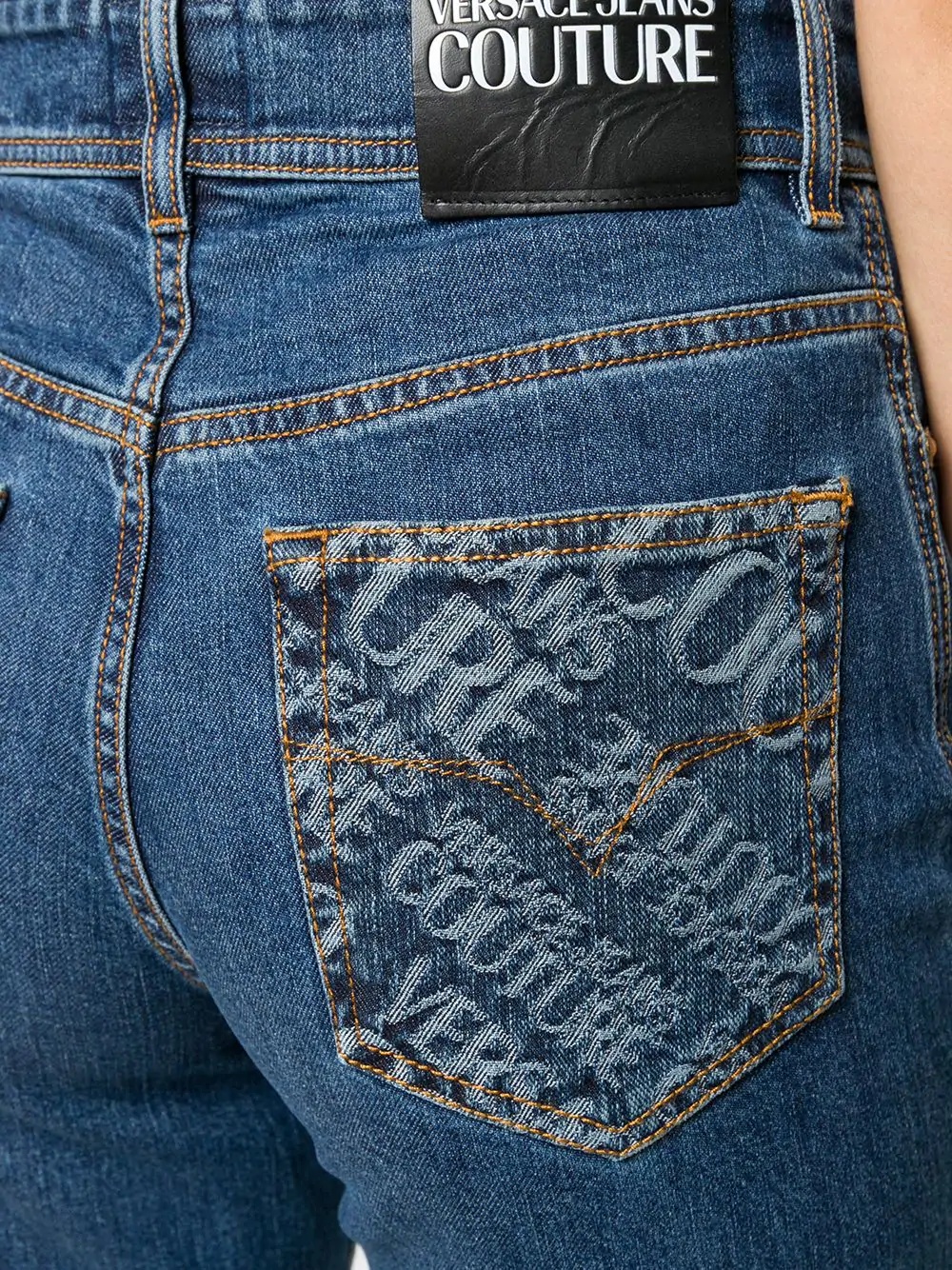 high-rise turn up jeans - 5