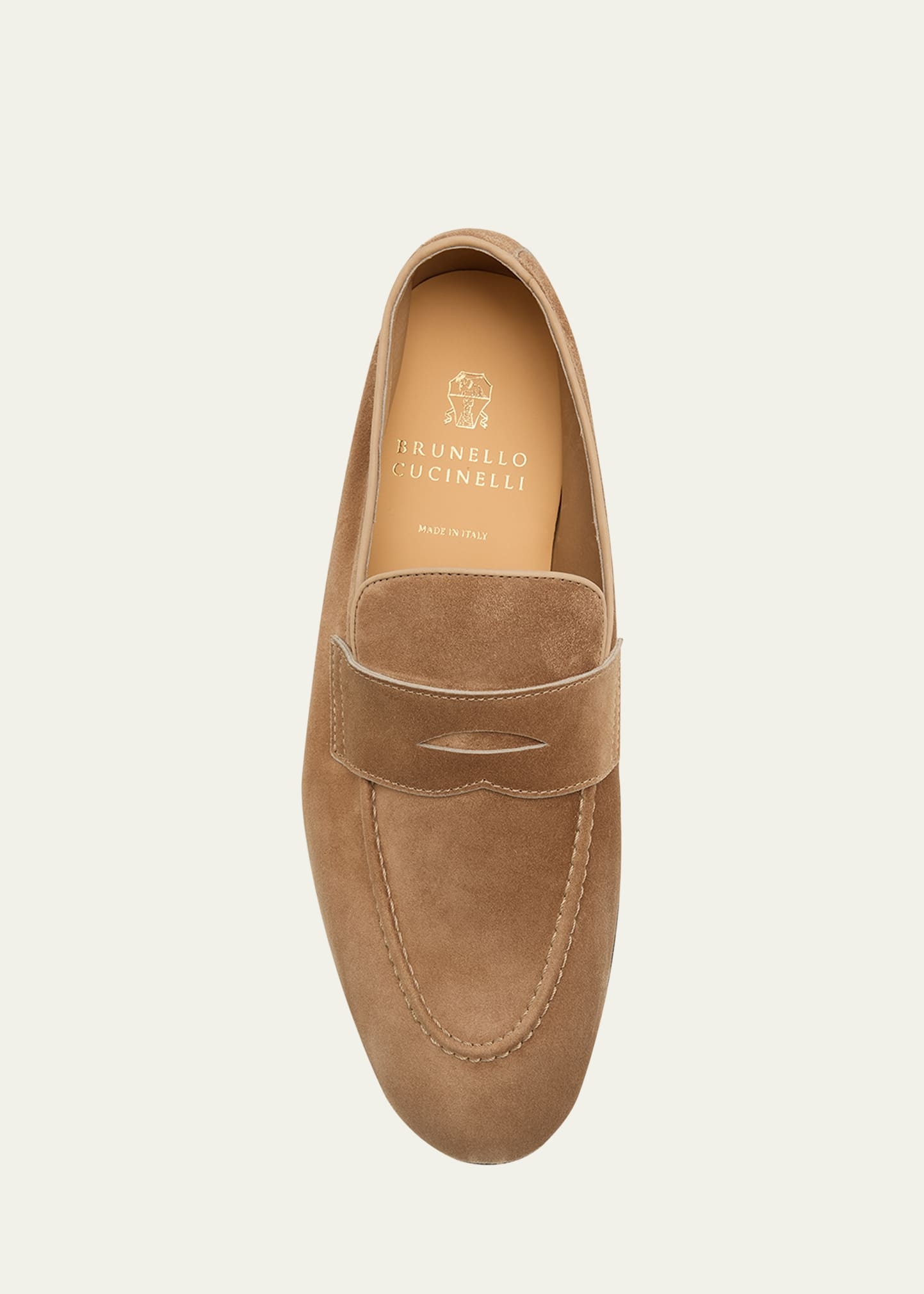 Men's Suede Penny Loafers - 3