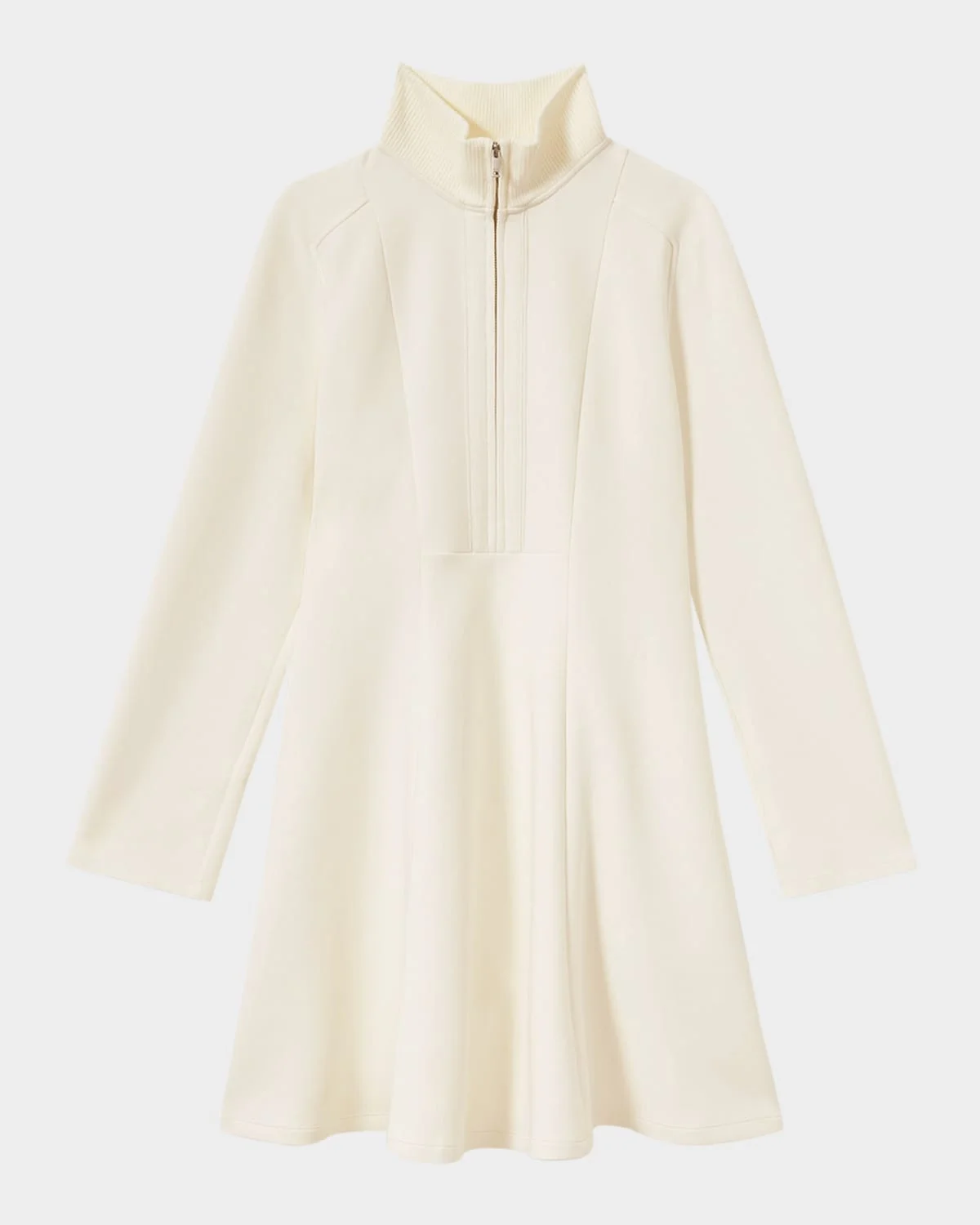 Krysta Turtleneck Interlock Jersey Mini Dress - 1