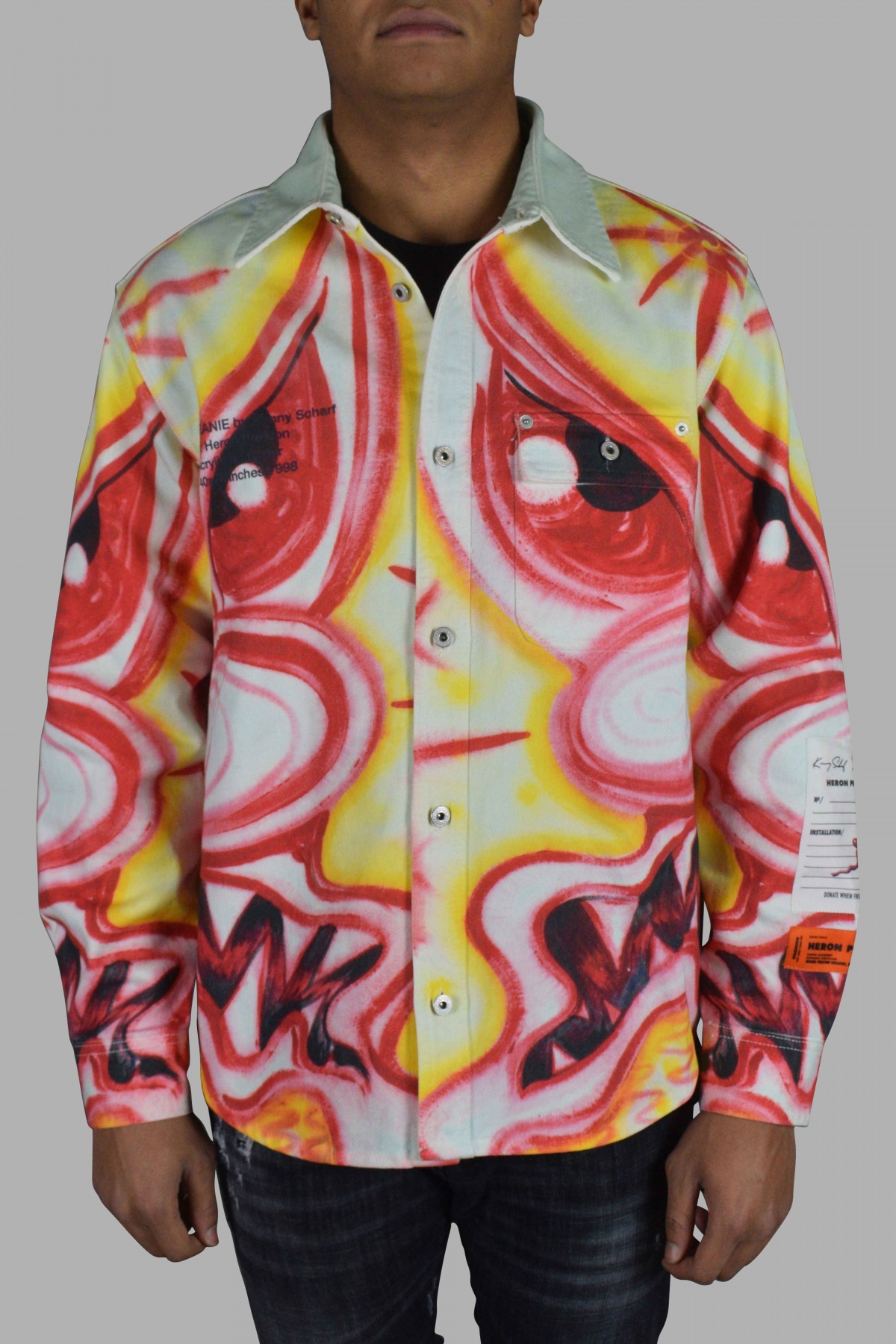 Multicolored denim jacket - 3