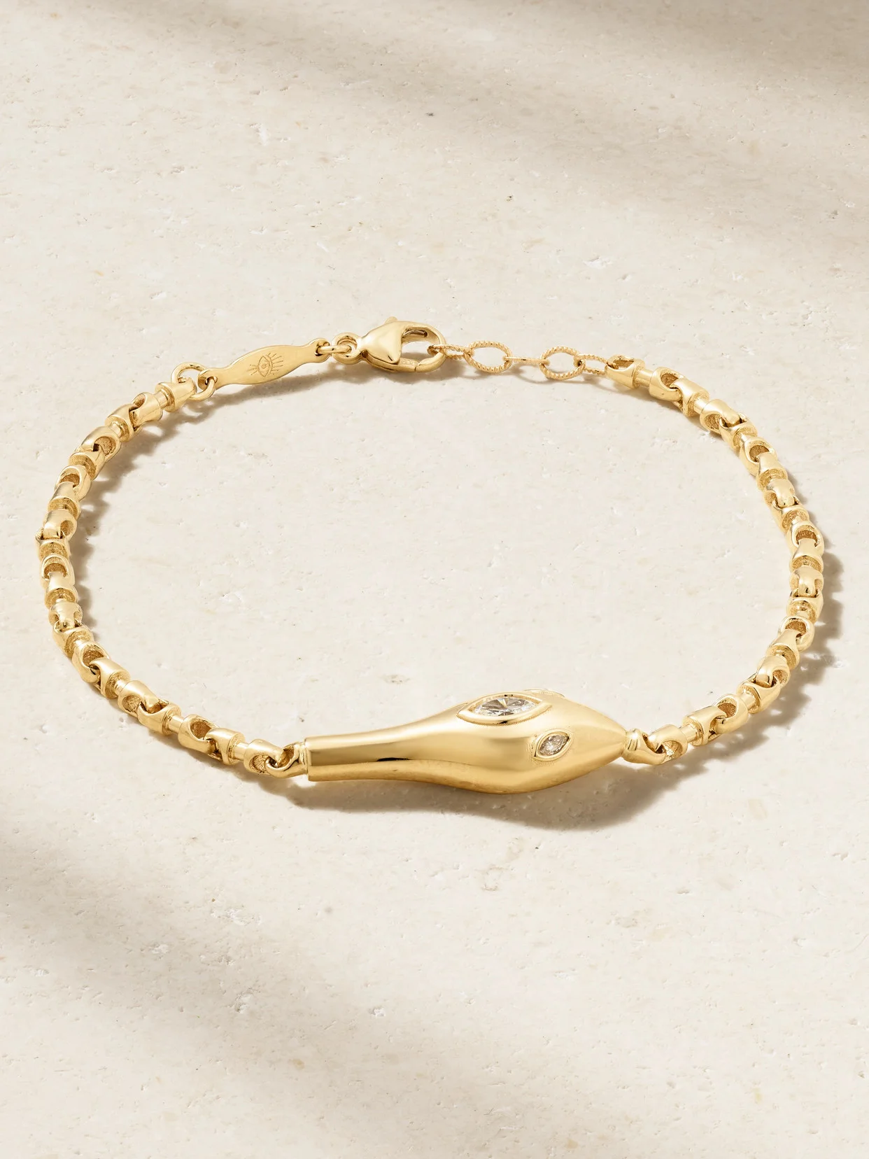 14-karat Gold Diamond Bracelet - 1