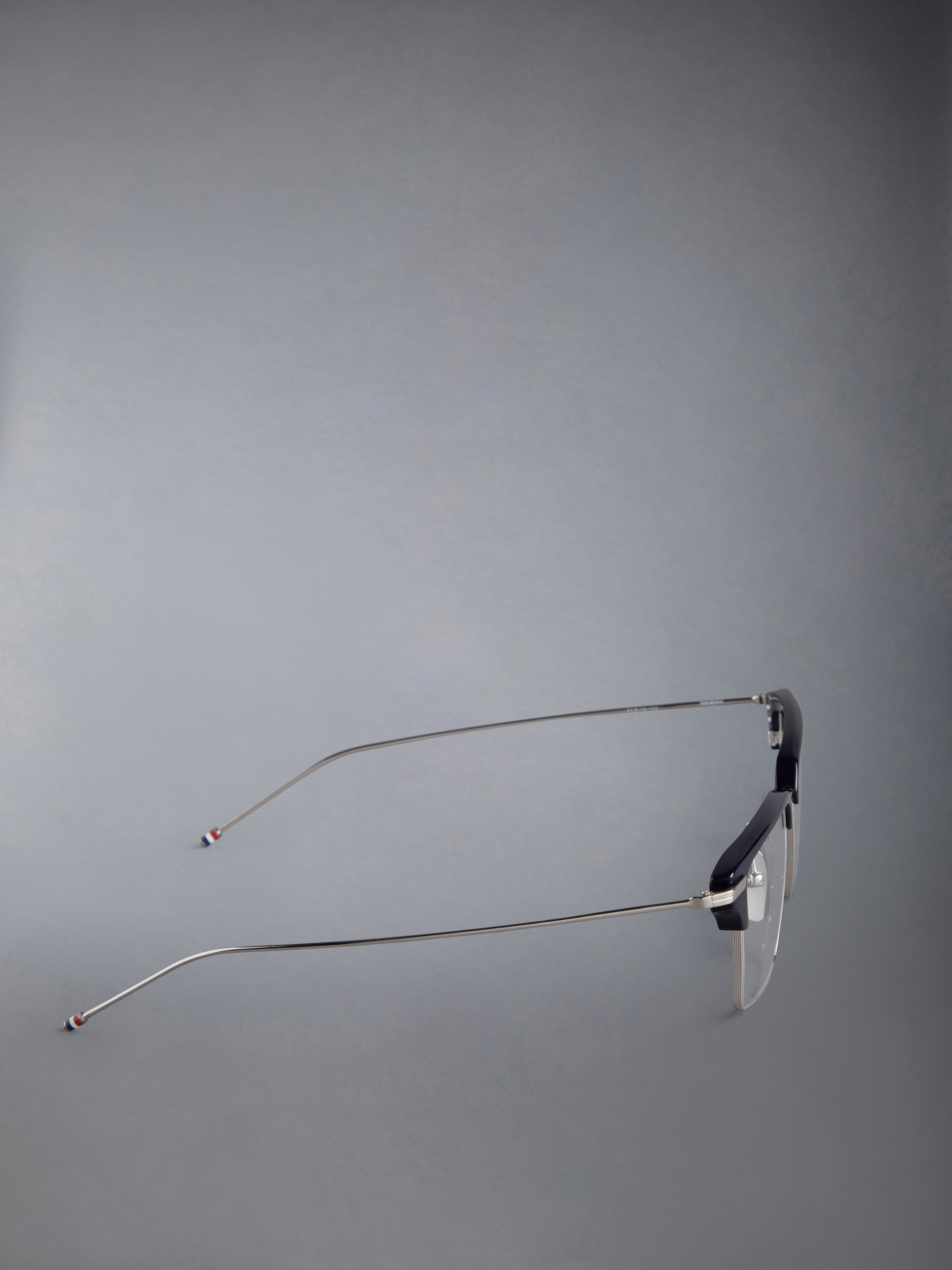 ACETATE AND TITANIUM RECTANGULAR EYEGLASSES - 4