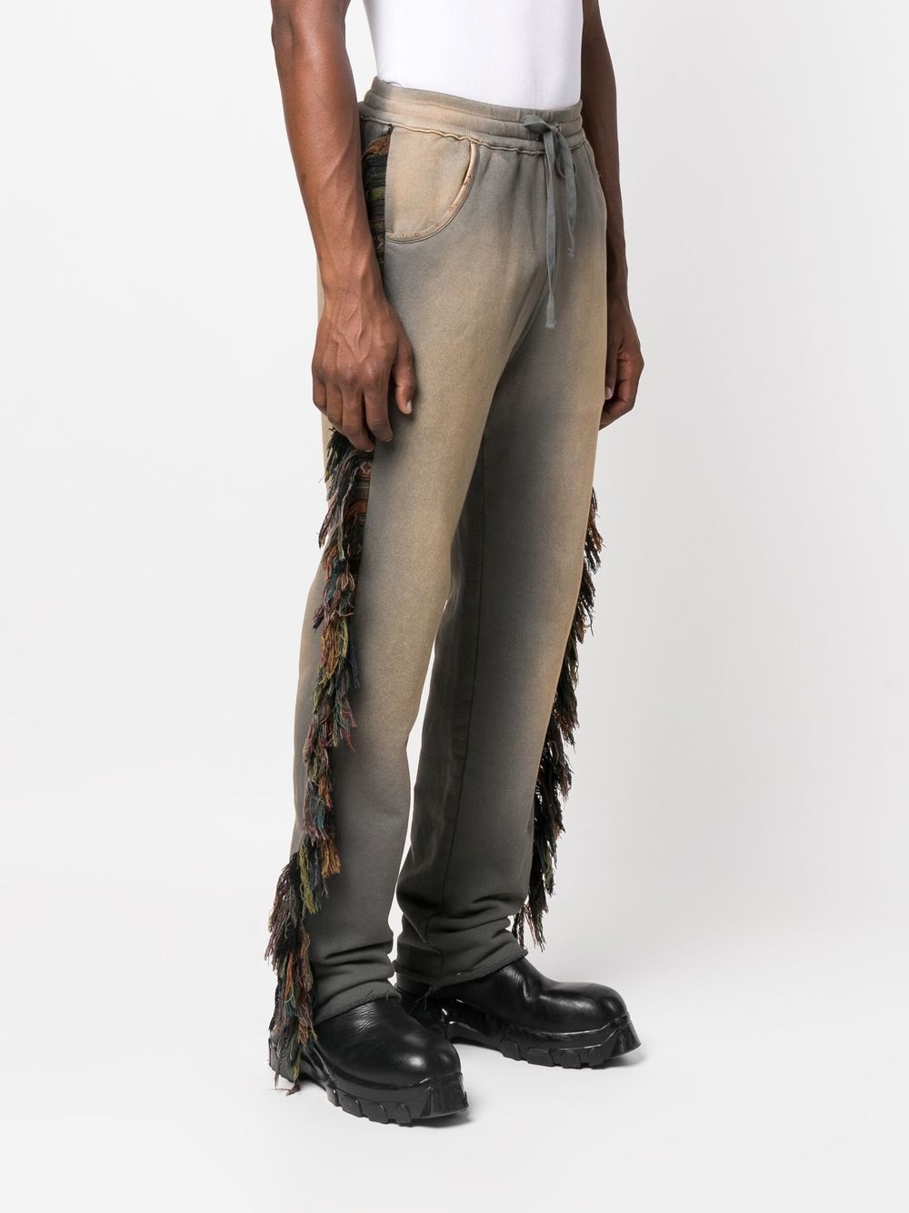 fringed-trim track pants - 3