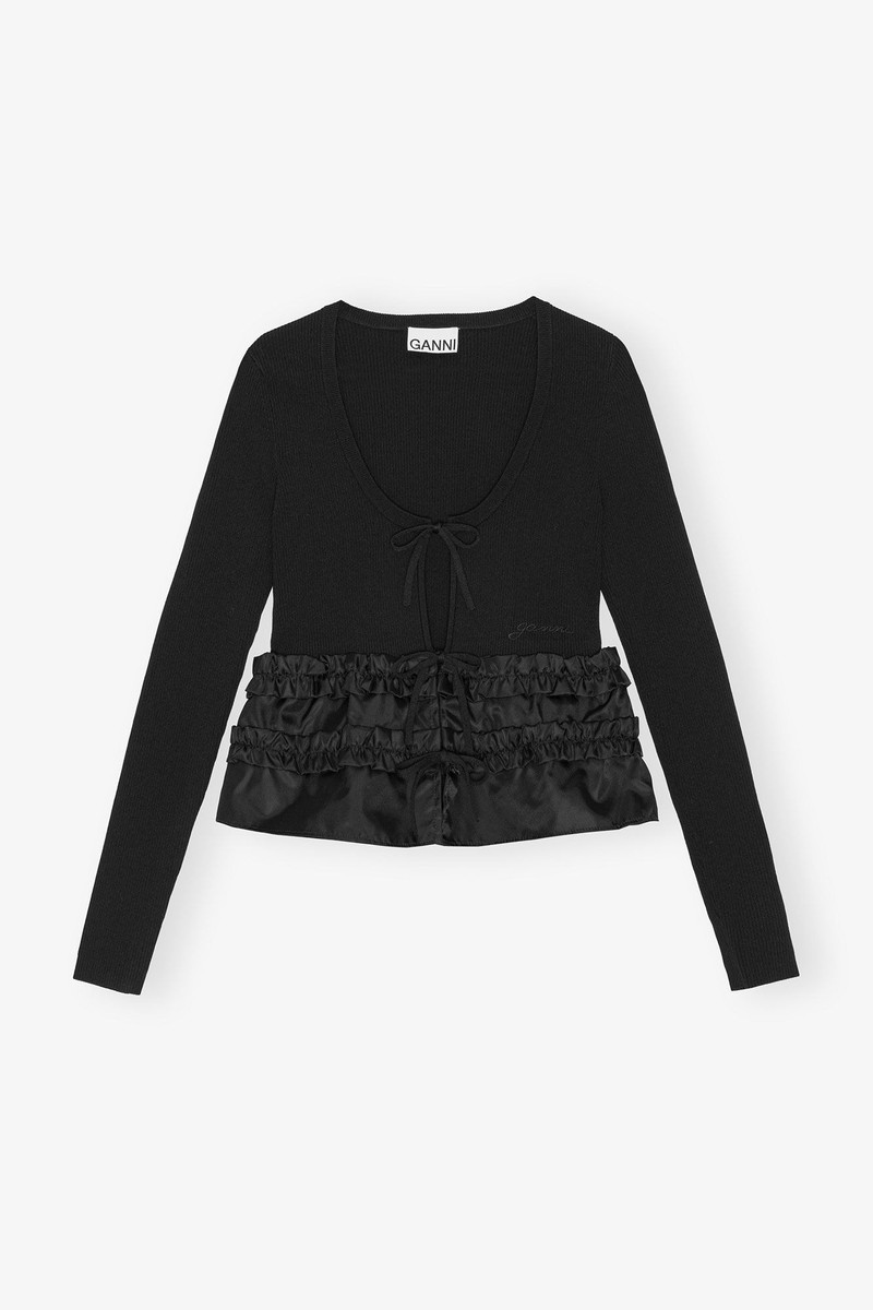 MELANGE KNIT CARDIGAN 1