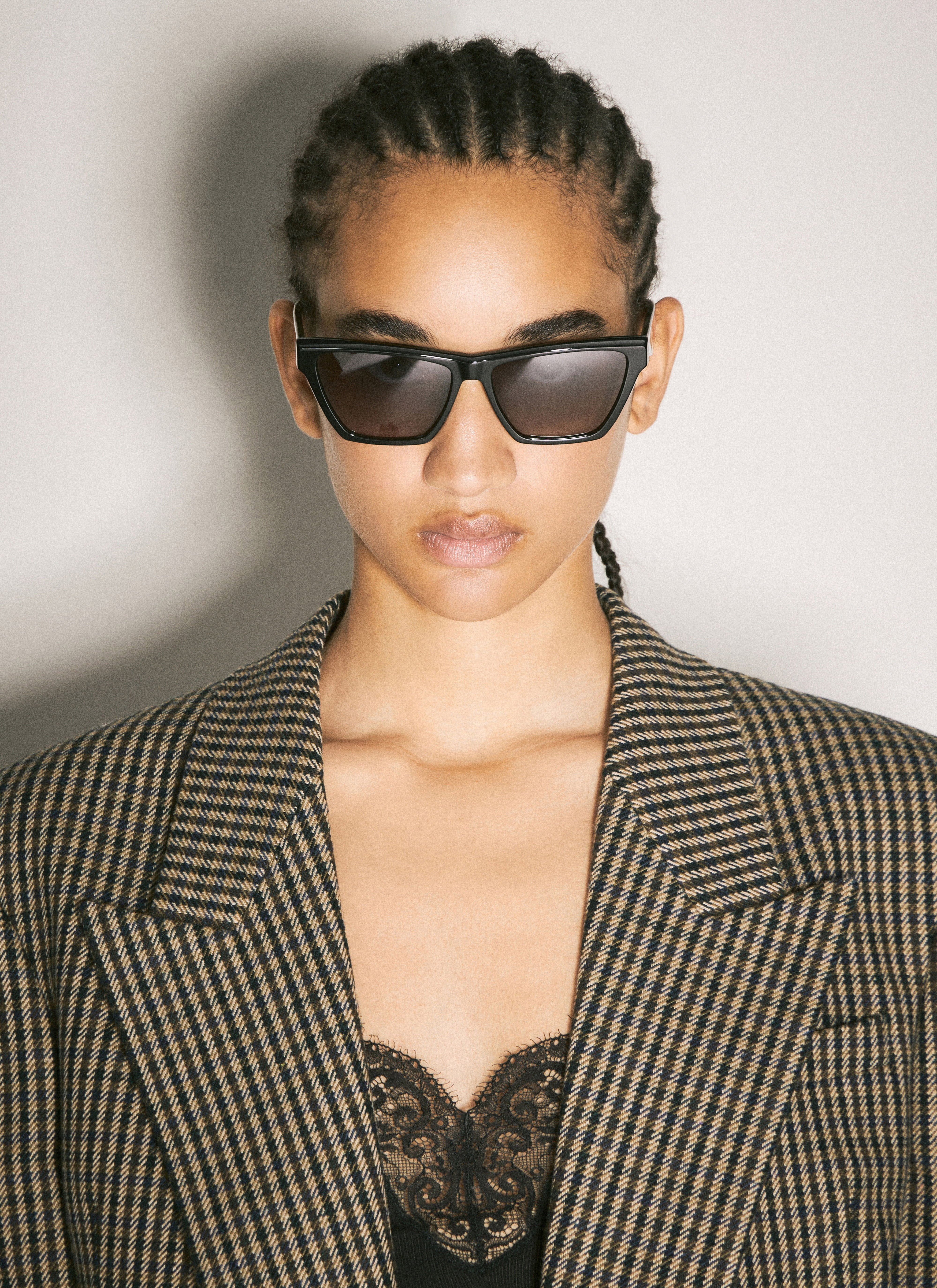 サングラス Saint Laurent SS23 EYEGLASS SL M103 (690920 Y99011014) Saint Laurent SL M103 Cat Eye Sunglasses | Fashion Eyewear US