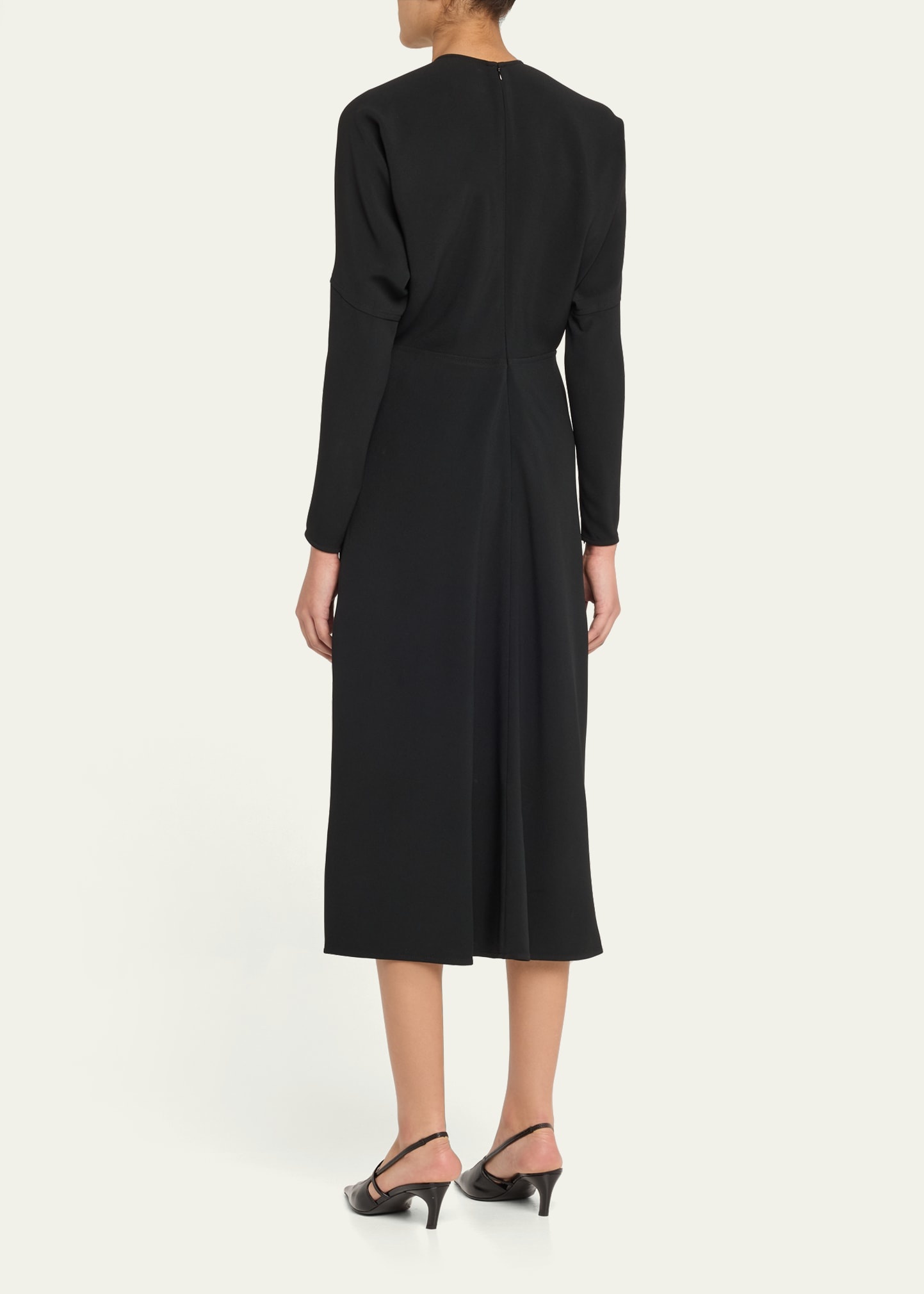 Dolman Sleeve Midi Dress - 3
