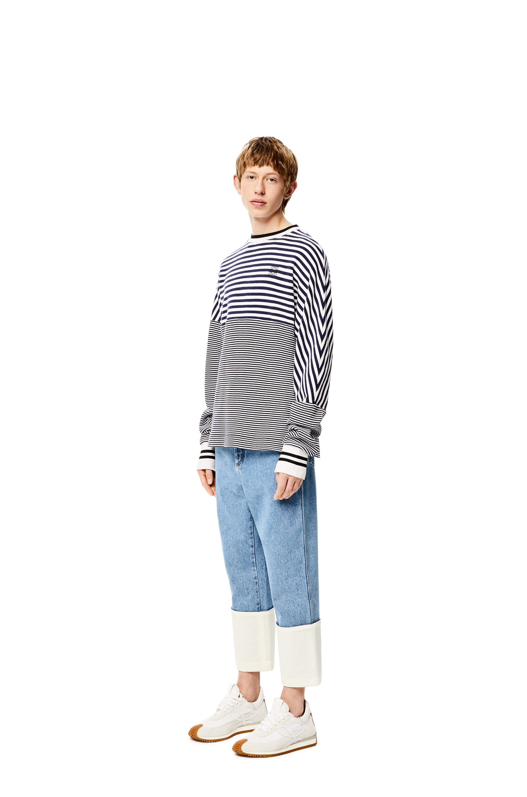 Anagram striped sweatshirt in cotton - 2