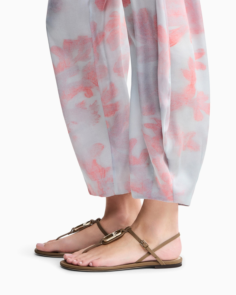 LEATHER FLAT THONG SANDALS 7